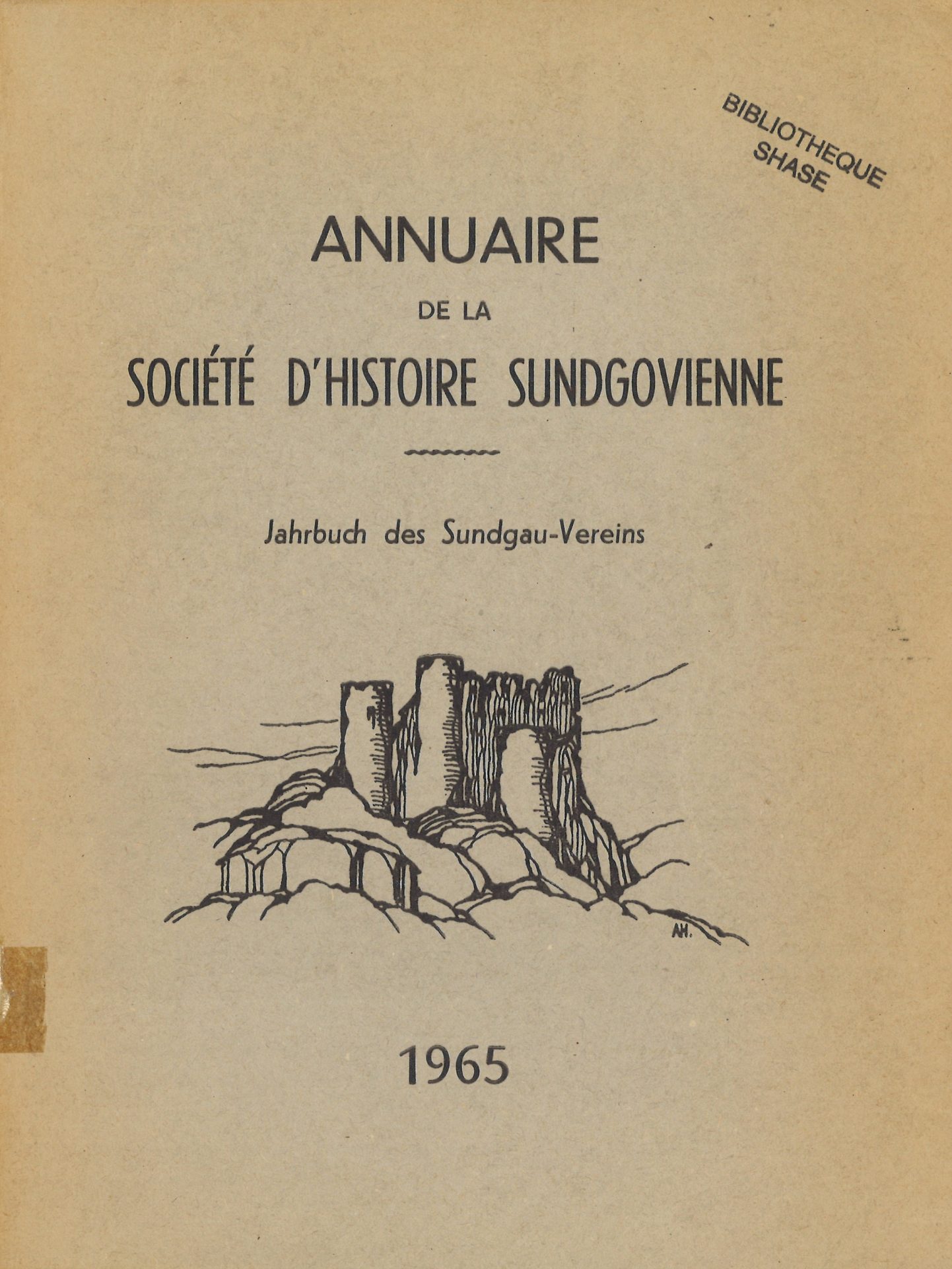 Annuaire de la Société d'Histoire Sundgovienne - Jahrbuch des Sundgauvereins