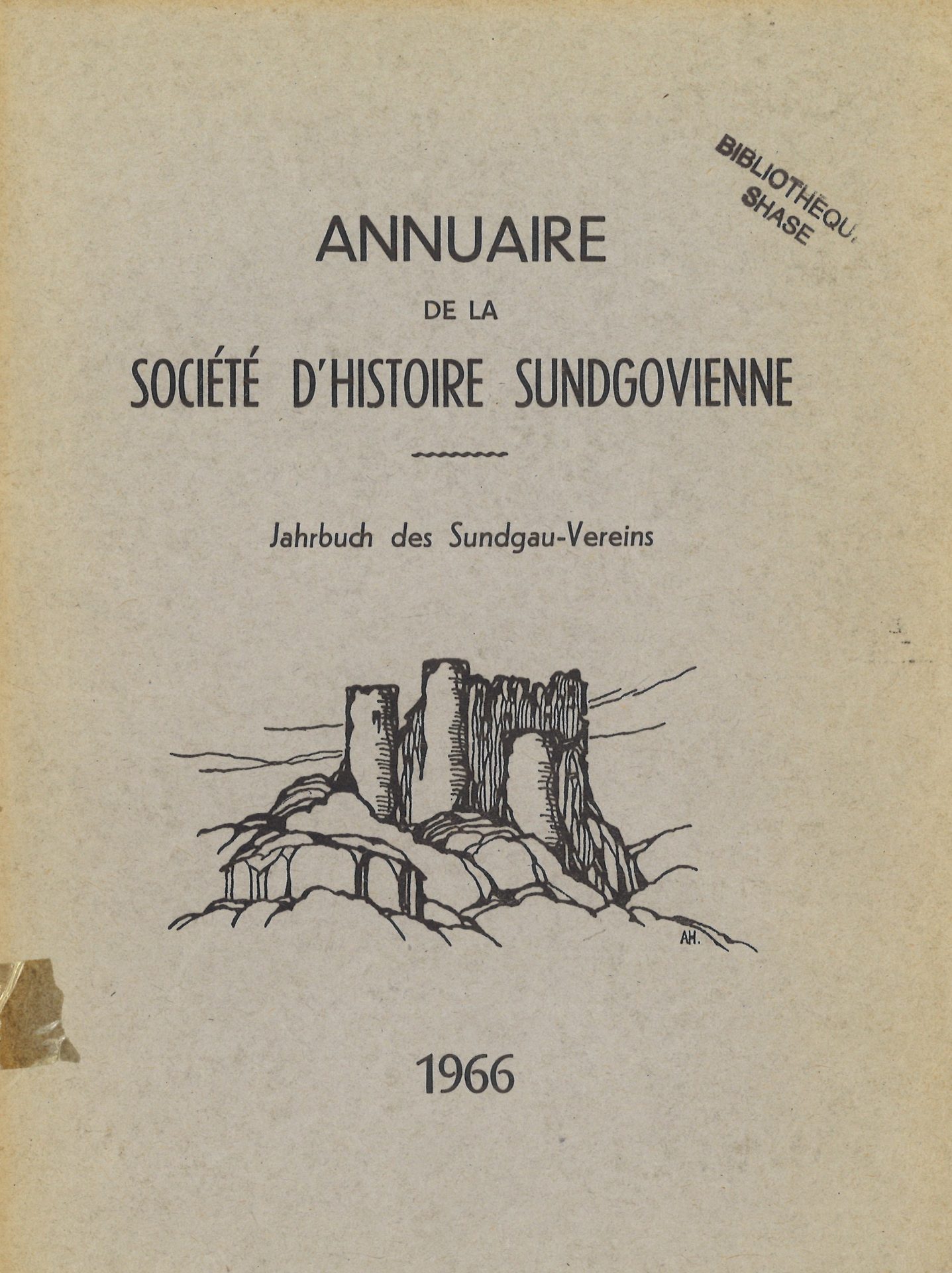 Annuaire de la Société d'Histoire Sundgovienne - Jahrbuch des Sundgauvereins