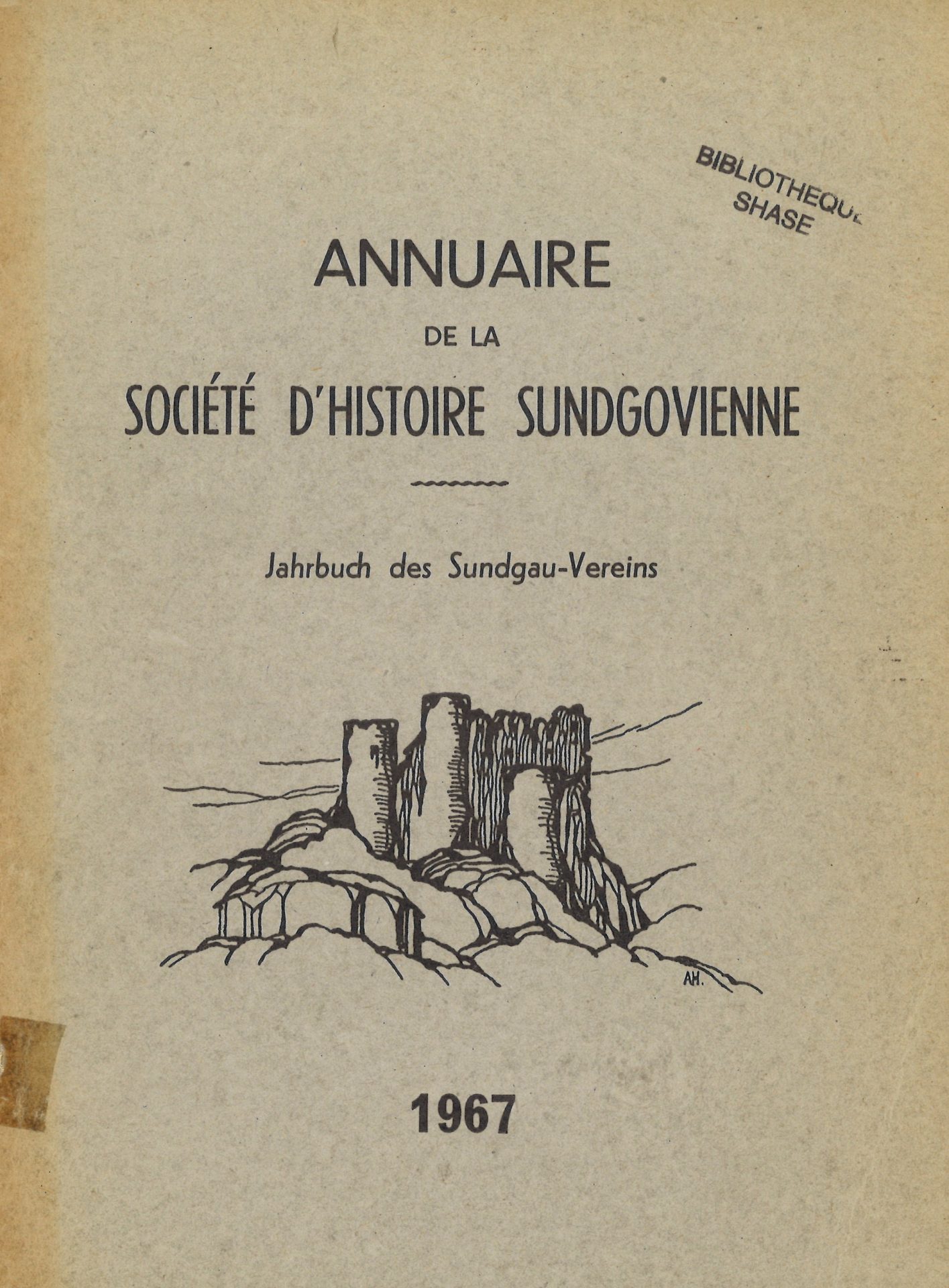 Annuaire de la Société d'Histoire Sundgovienne - Jahrbuch des Sundgauvereins