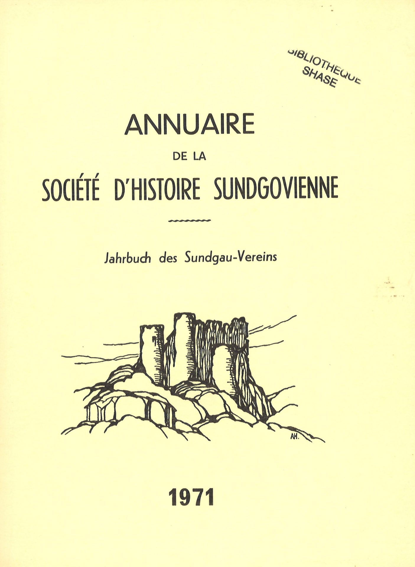 Annuaire de la Société d'Histoire Sundgovienne - Jahrbuch des Sundgauvereins