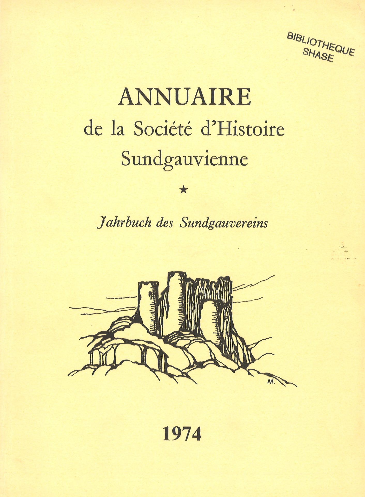 Annuaire de la Société d'Histoire Sundgauvienne - Jahrbuch des Sundgauvereins