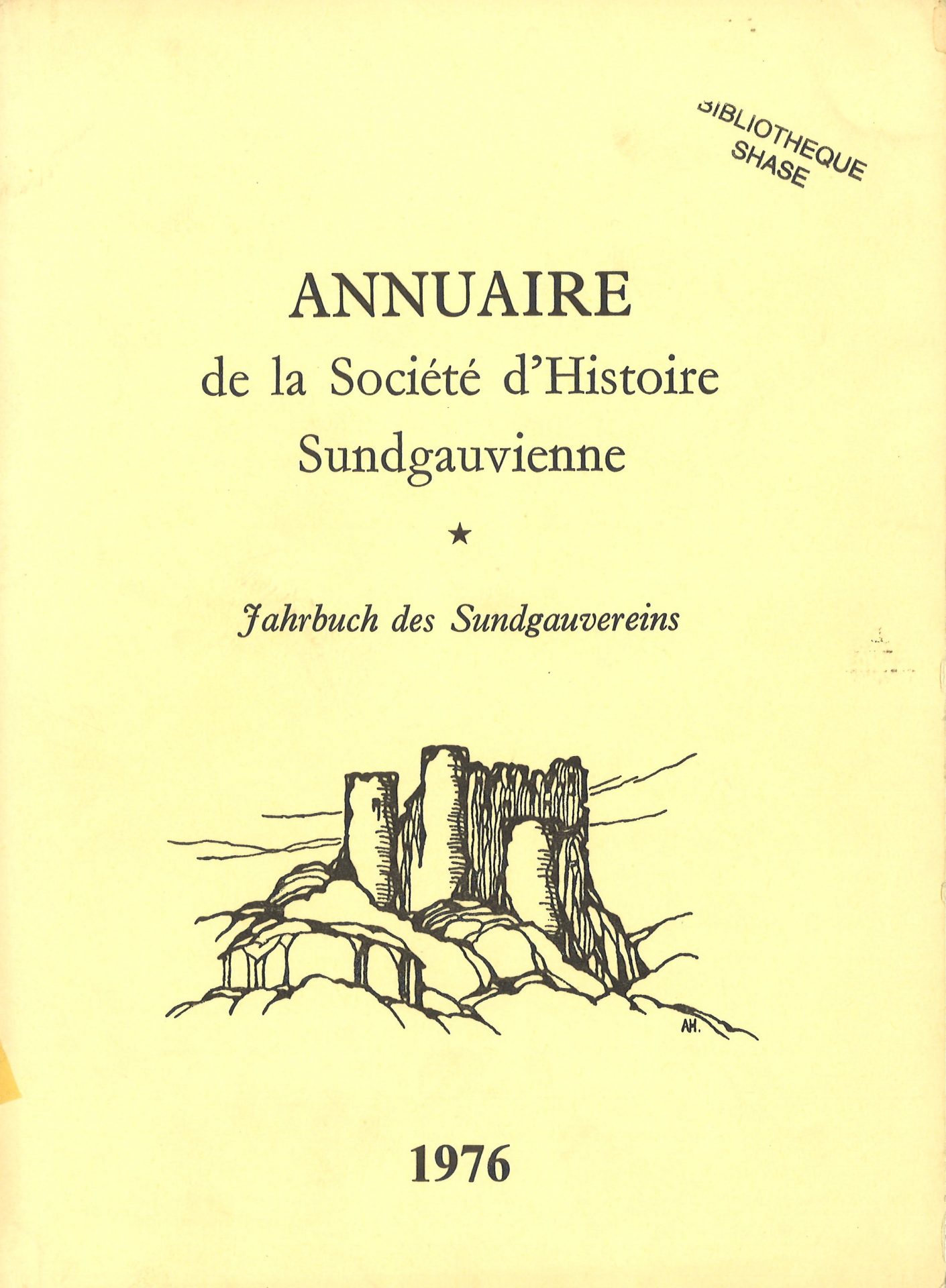 Annuaire de la Société d'Histoire Sundgauvienne - Jahrbuch des Sundgauvereins