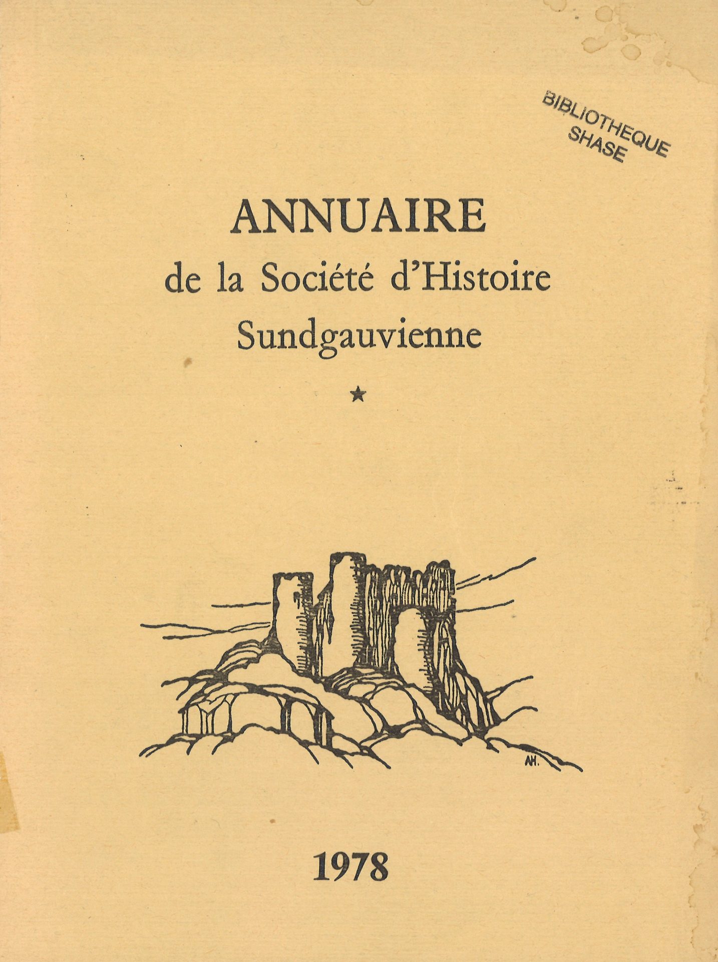 Annuaire de la Société d'Histoire Sundgauvienne - Jahrbuch des Sundgauvereins