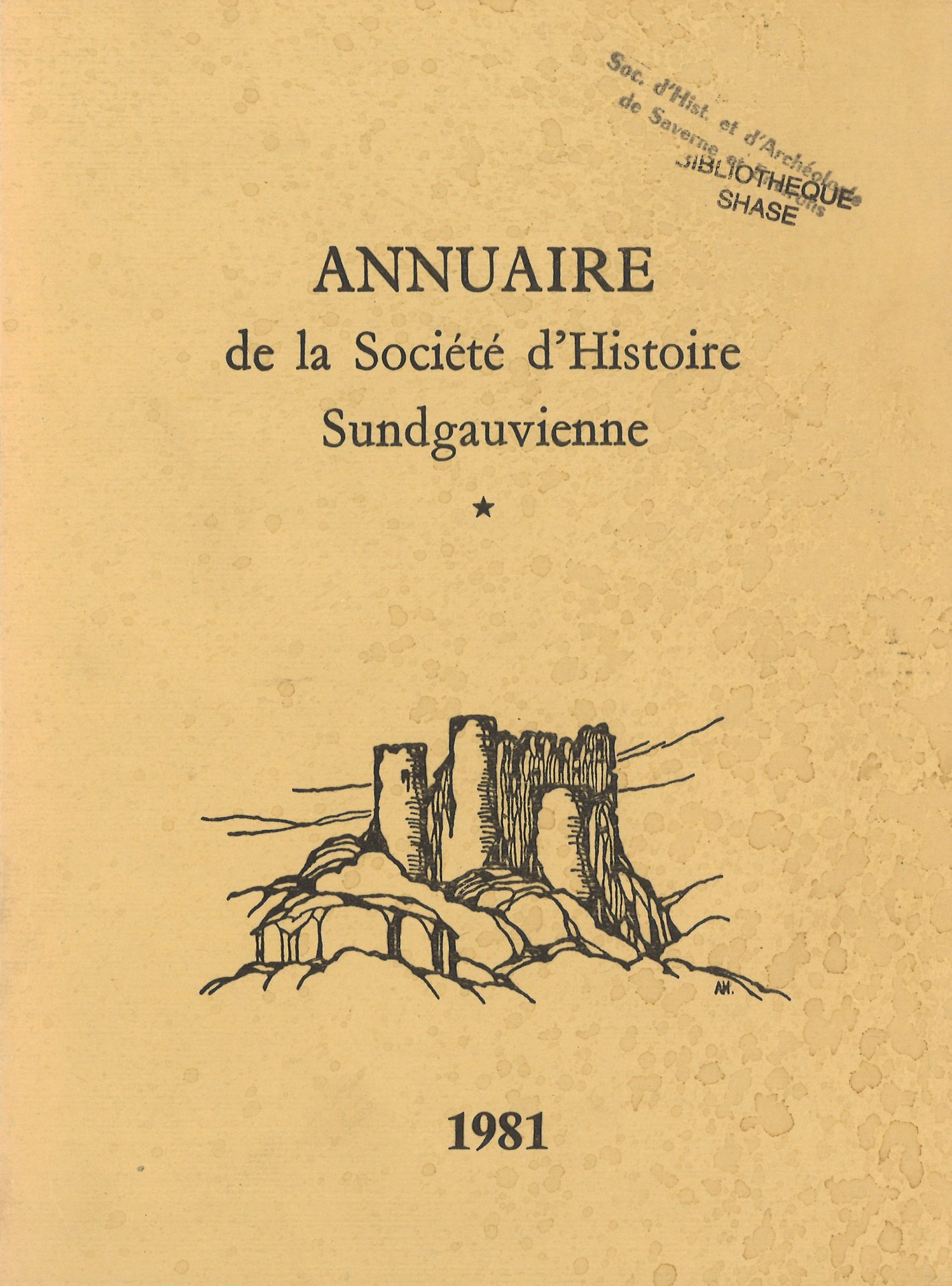 Annuaire de la Société d'Histoire Sundgauvienne