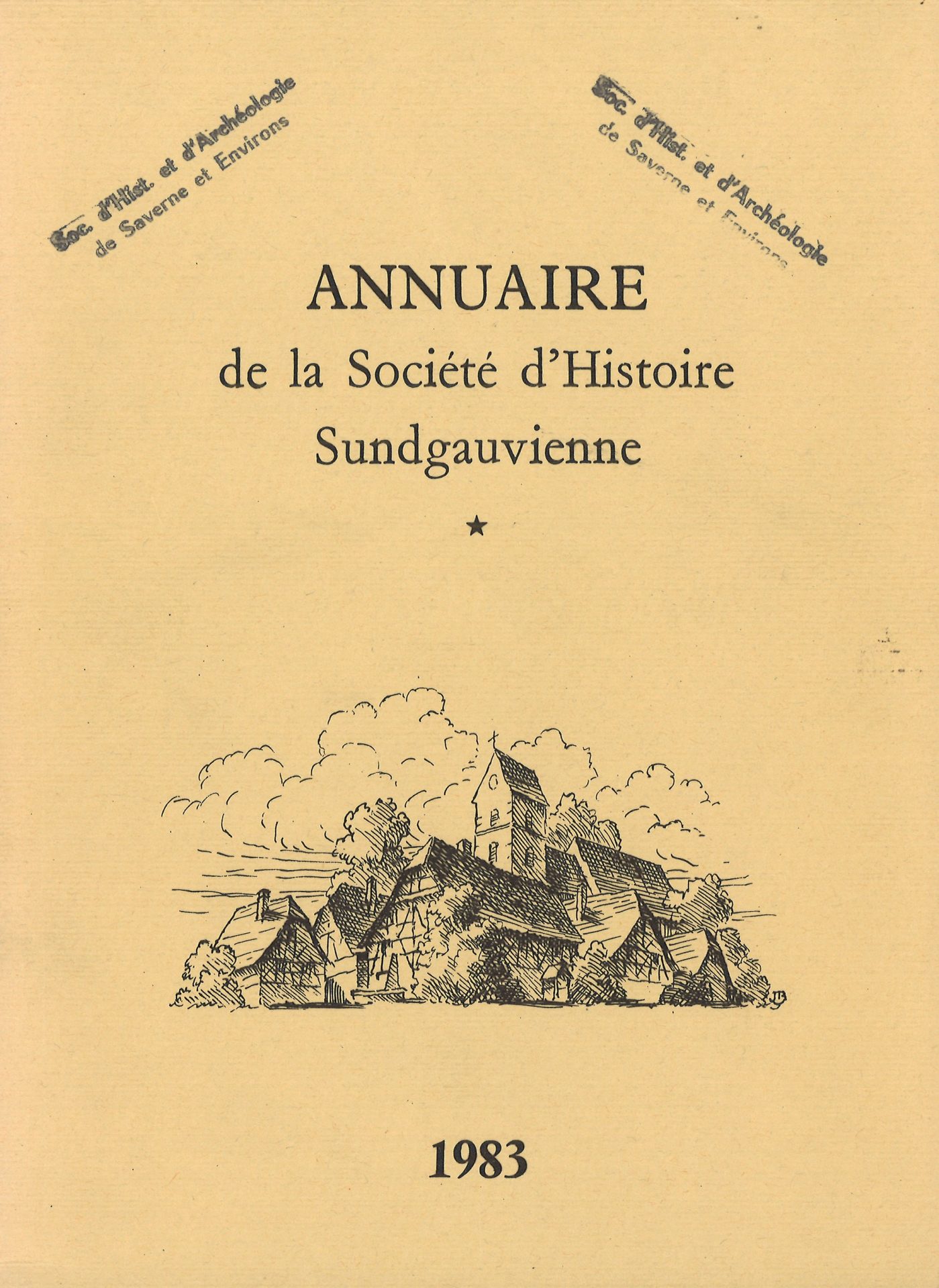Annuaire de la Société d'Histoire Sundgauvienne