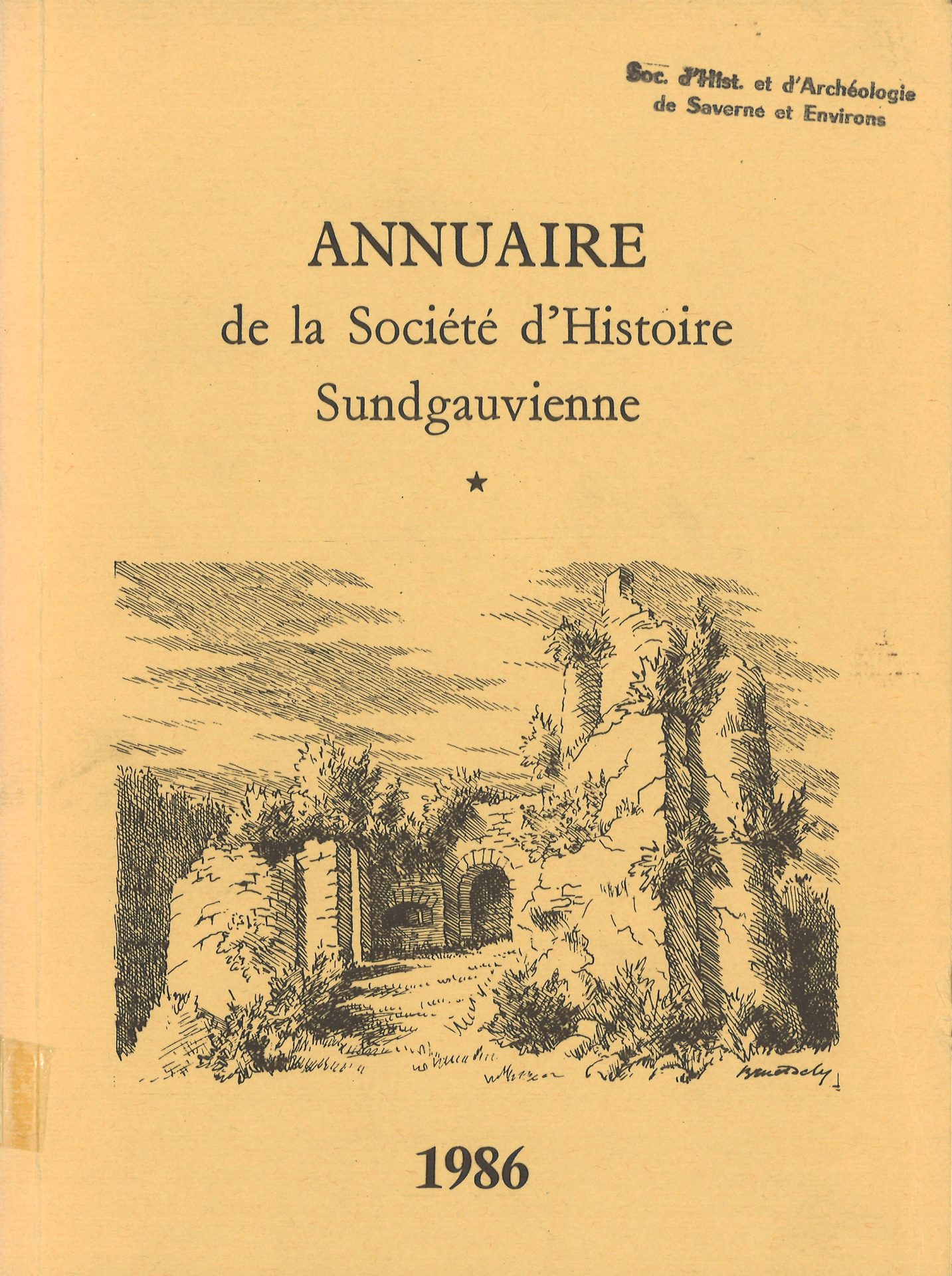Annuaire de la Société d'Histoire Sundgauvienne