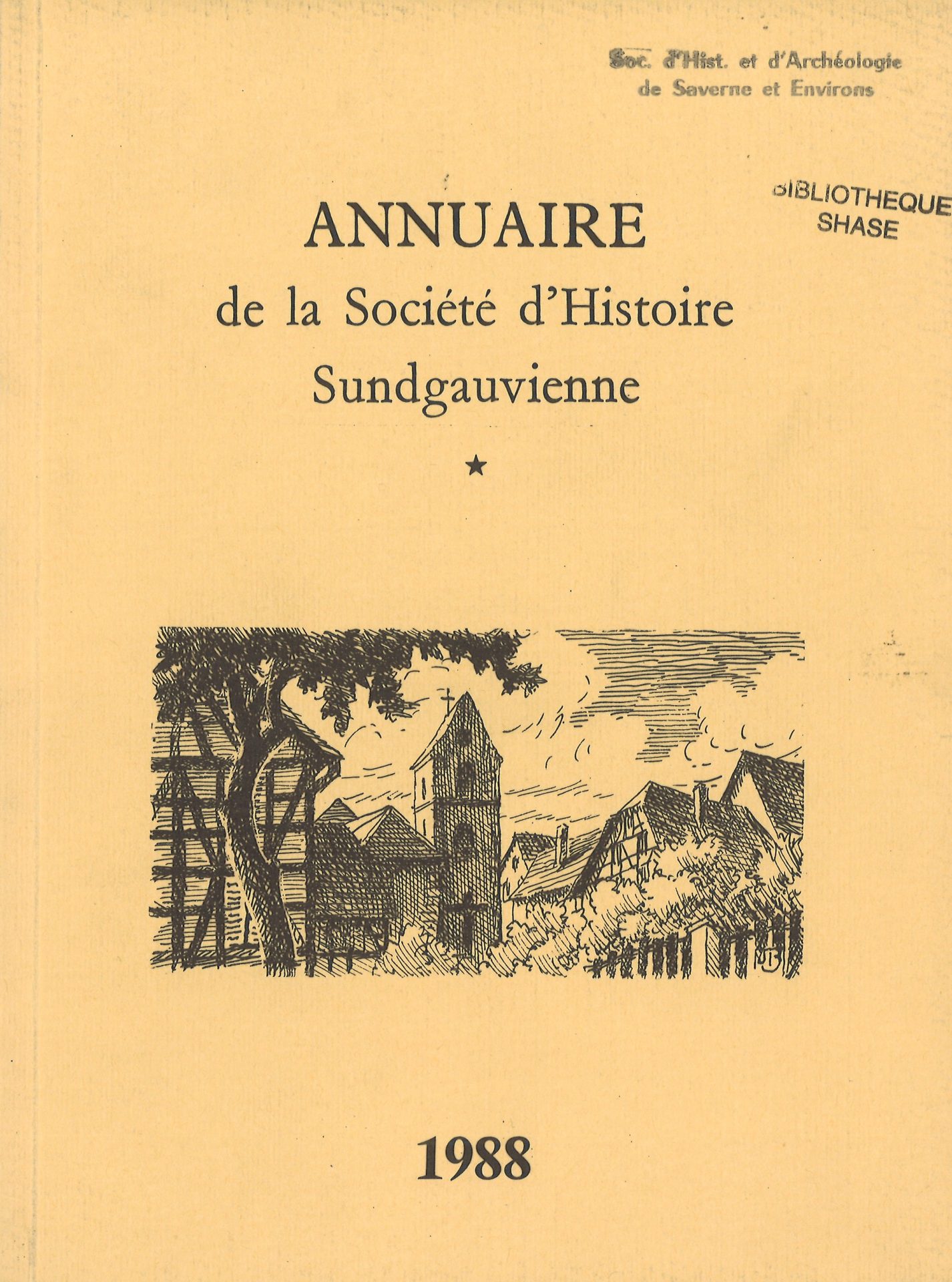Annuaire de la Société d'Histoire Sundgauvienne