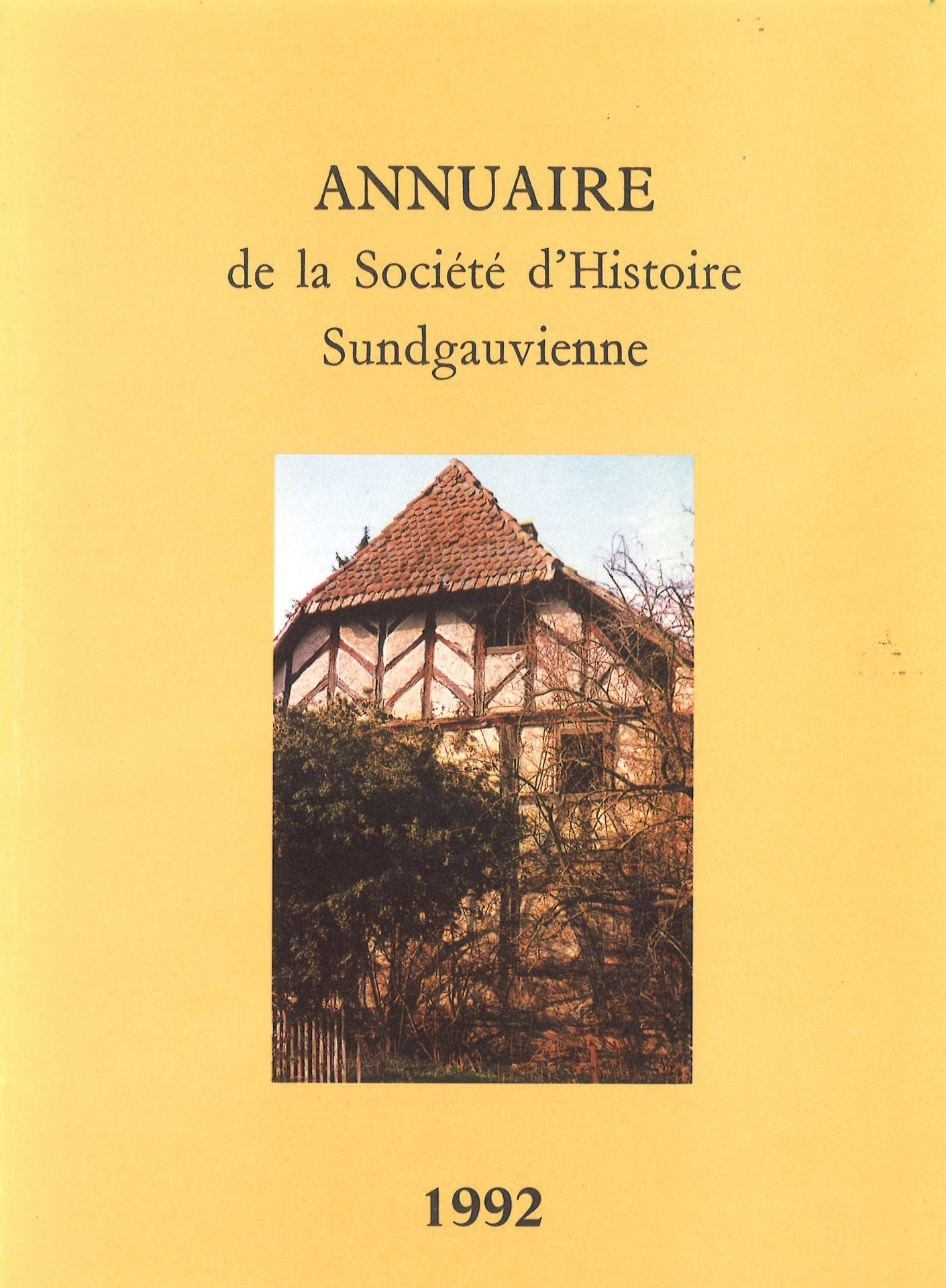 Annuaire de la Société d'Histoire Sundgauvienne