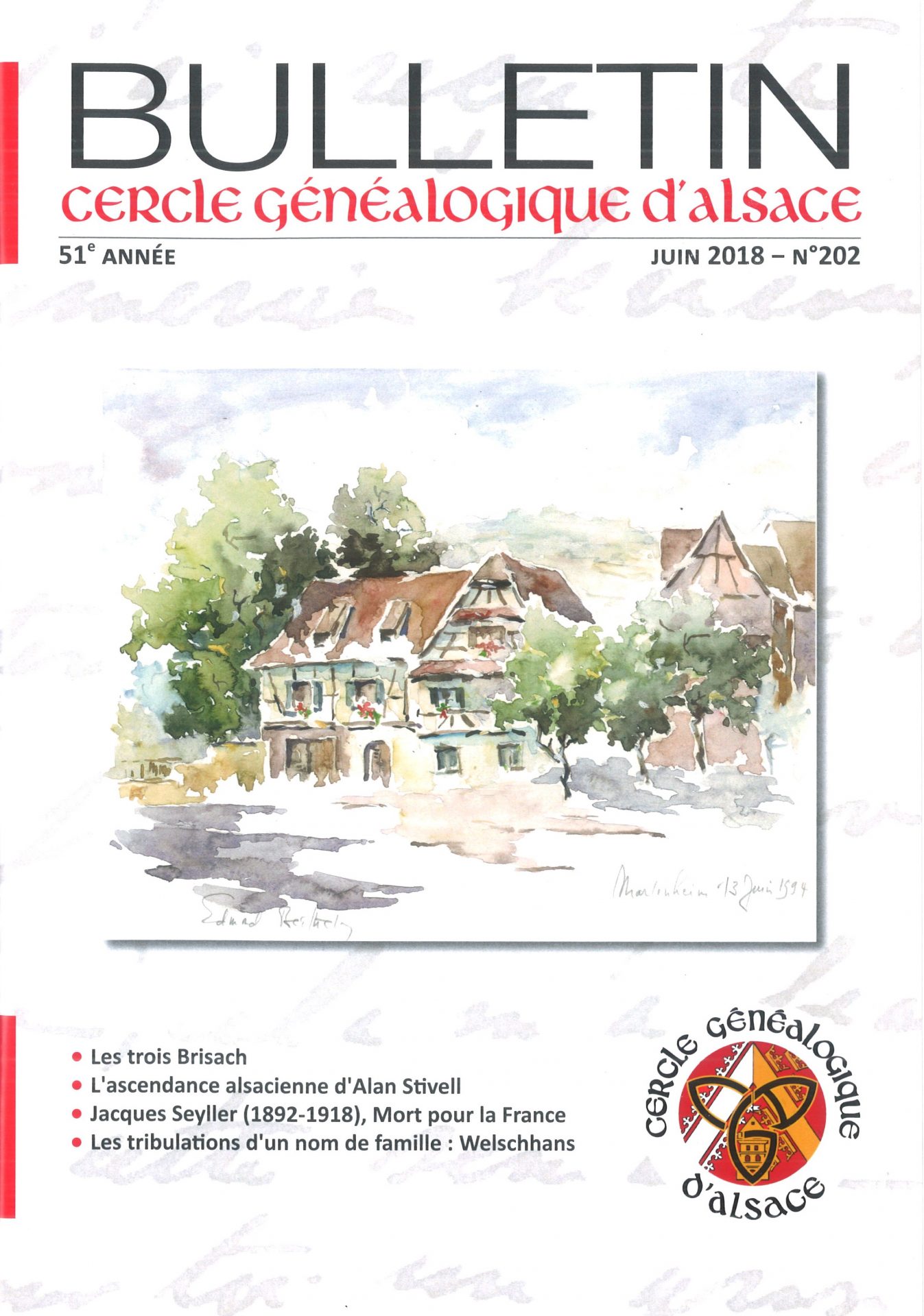 Bulletin du Cercle Généalogique d'Alsace