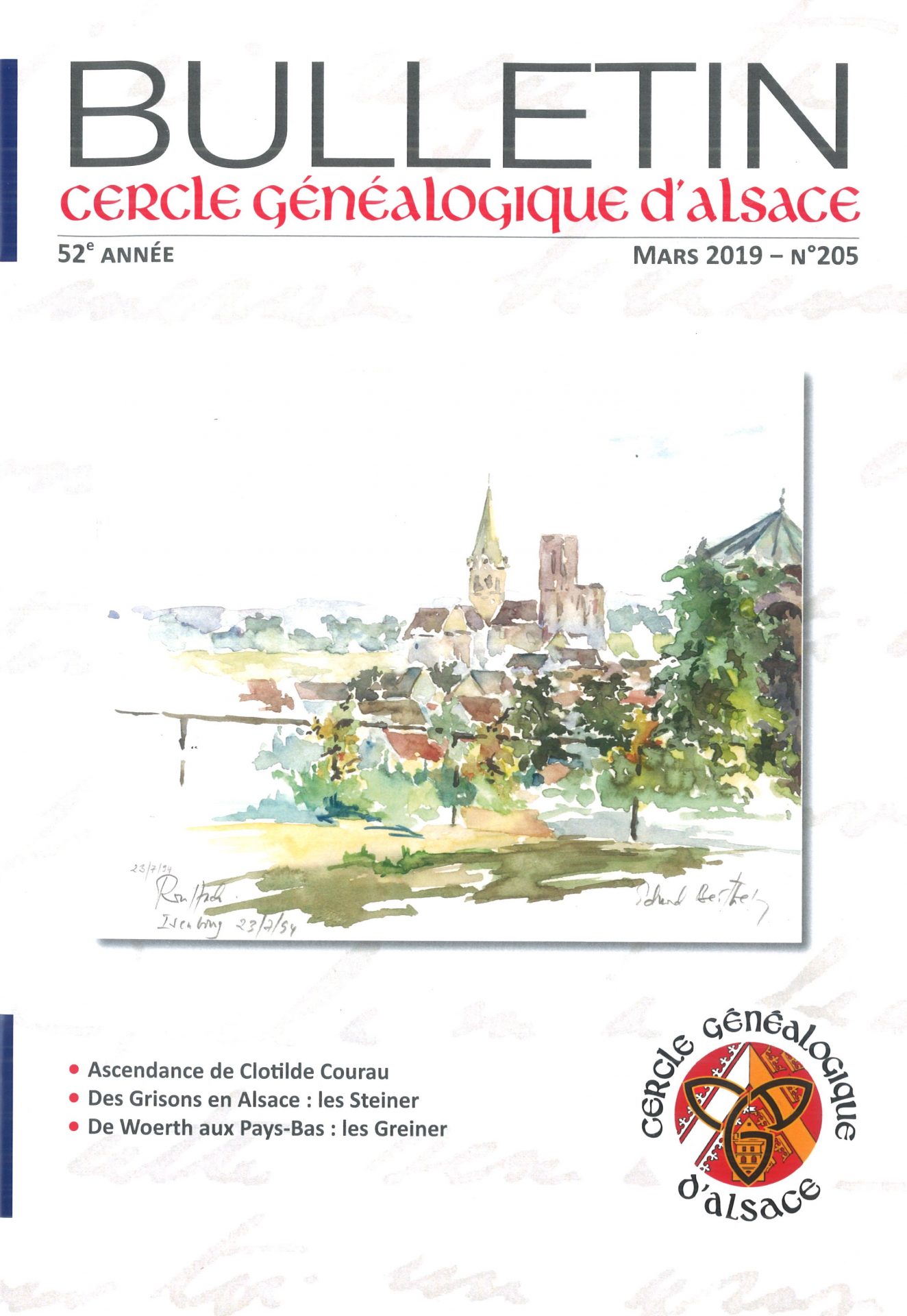 Bulletin du Cercle Généalogique d'Alsace