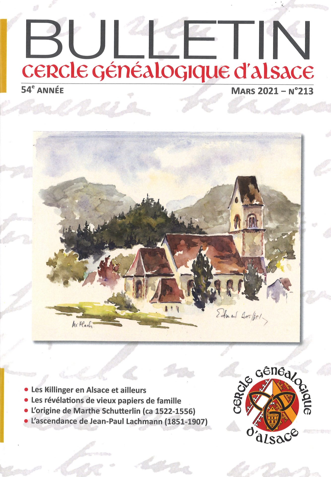Bulletin du Cercle Généalogique d'Alsace