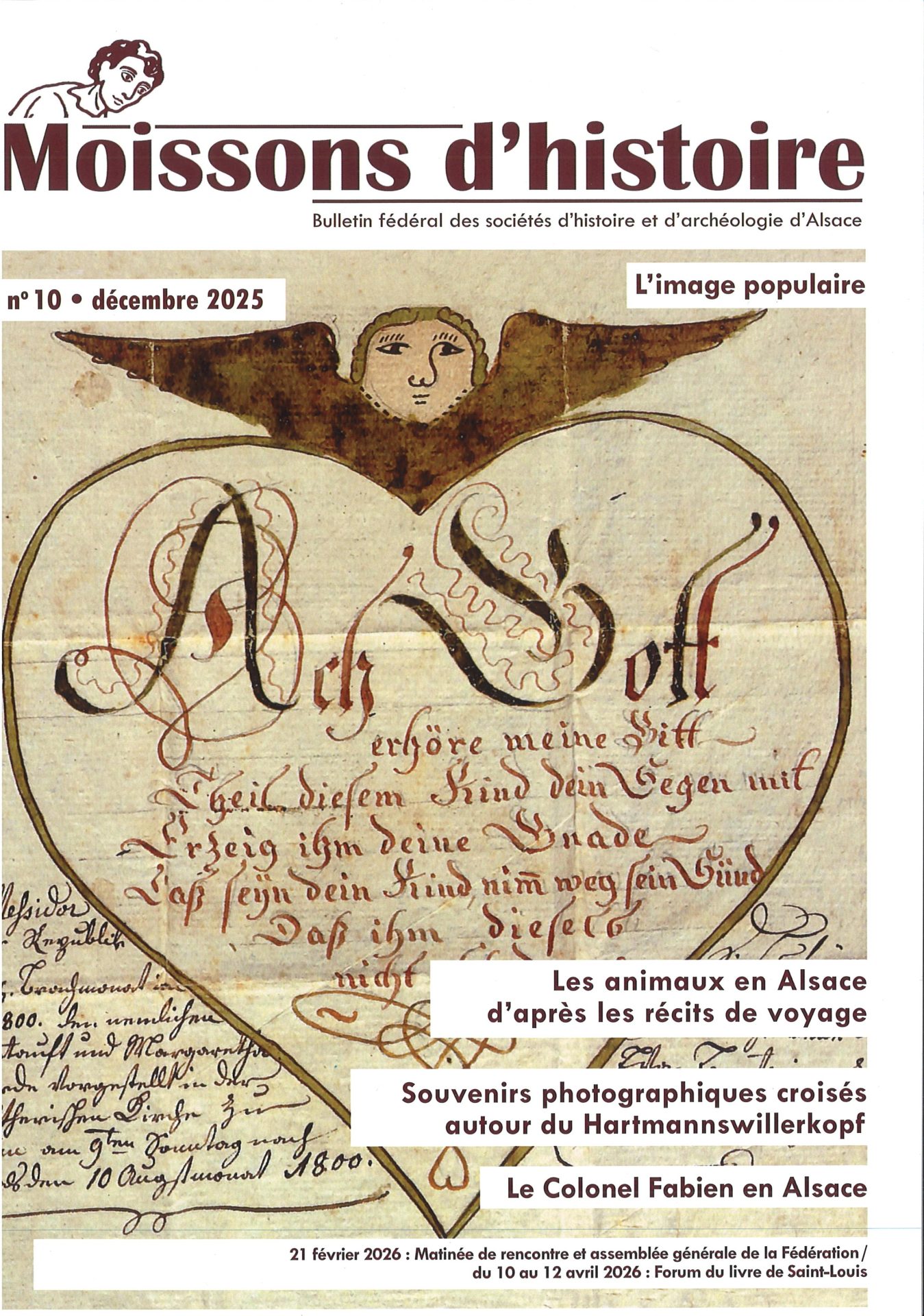 Moissons d'histoire - Bulletin fédéral des sociétés d'histoire et d'archéologie d'Alsace