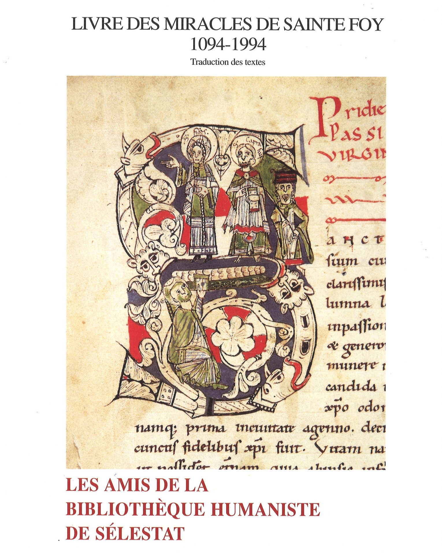 Livre des Miracles de sainte Foy 1094-1994 - Traduction des textes
