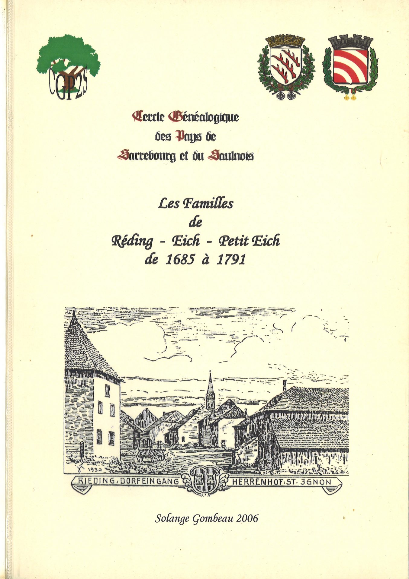 Les familles de Réding - Eich - Petit Eich de 1685 à 1791