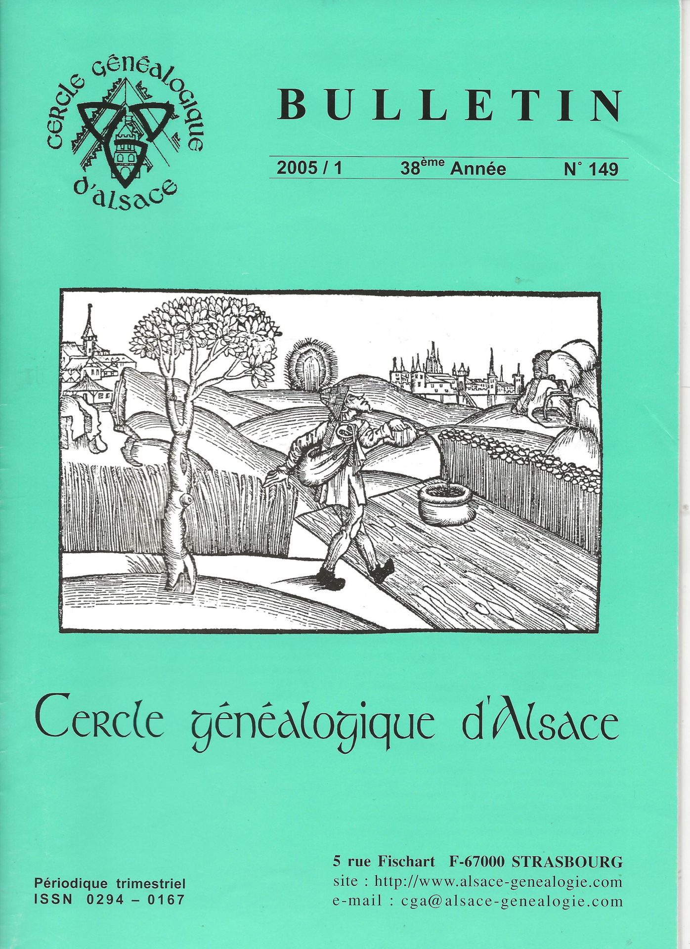 Bulletin du Cercle Généalogique d'Alsace