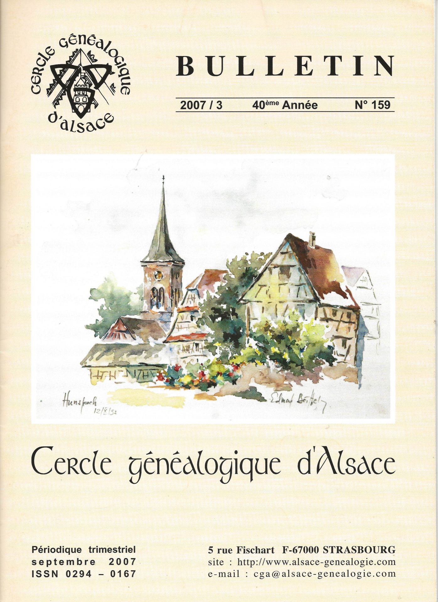 Bulletin du Cercle Généalogique d'Alsace
