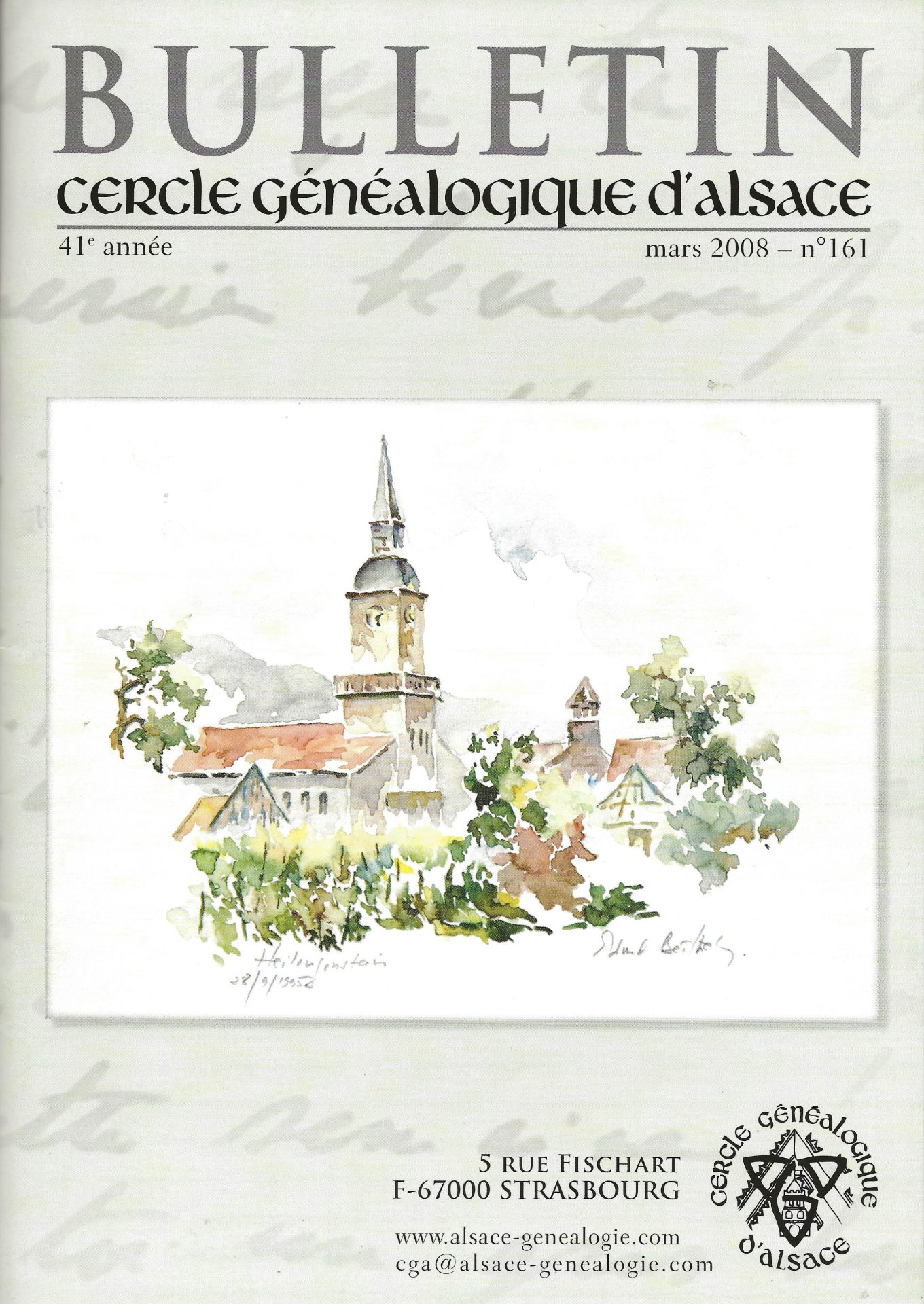 Bulletin du Cercle Généalogique d'Alsace