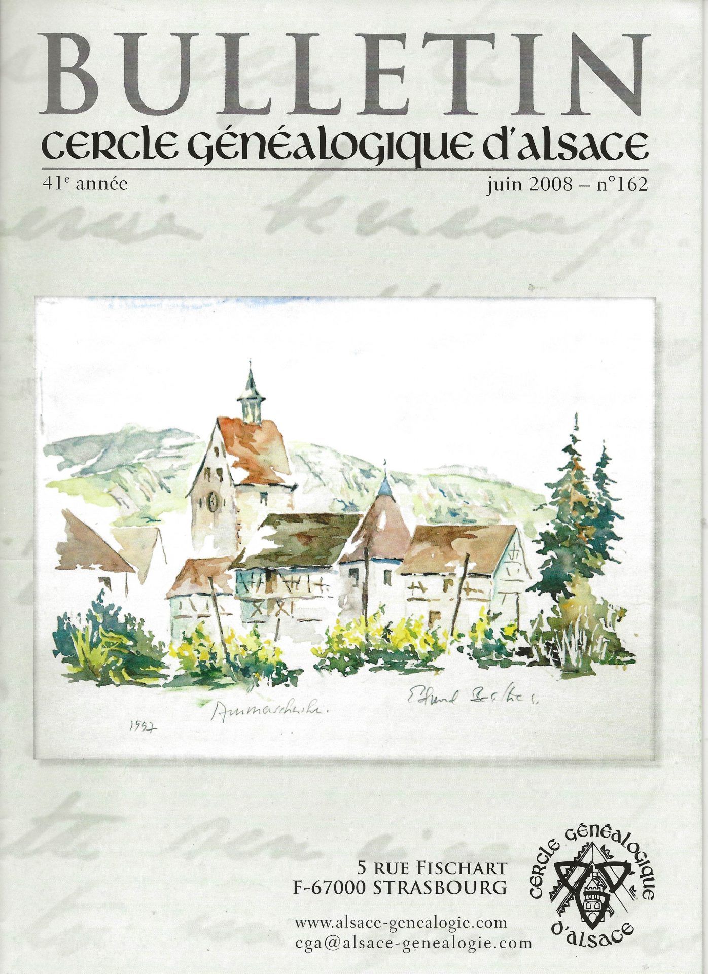 Bulletin du Cercle Généalogique d'Alsace