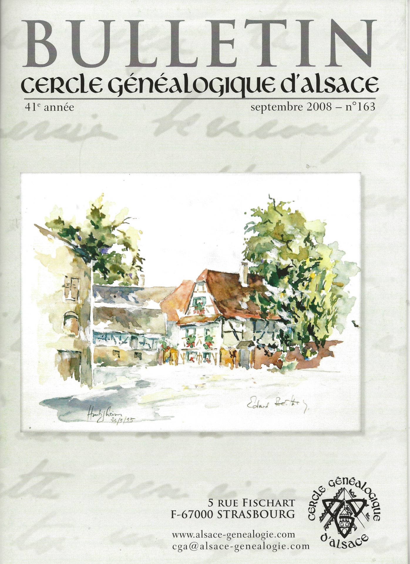 Bulletin du Cercle Généalogique d'Alsace