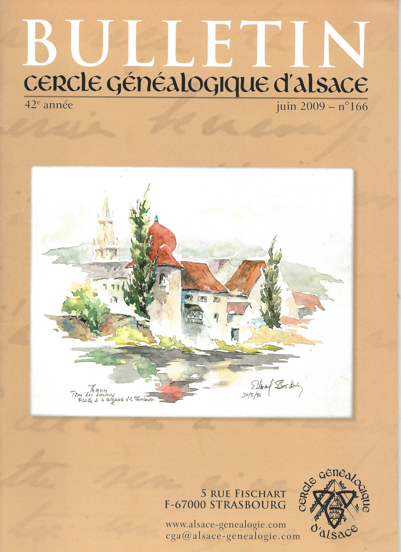 Bulletin du Cercle Généalogique d'Alsace