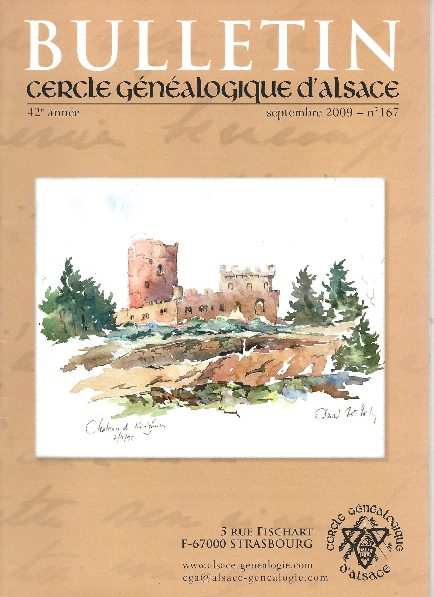 Bulletin du Cercle Généalogique d'Alsace