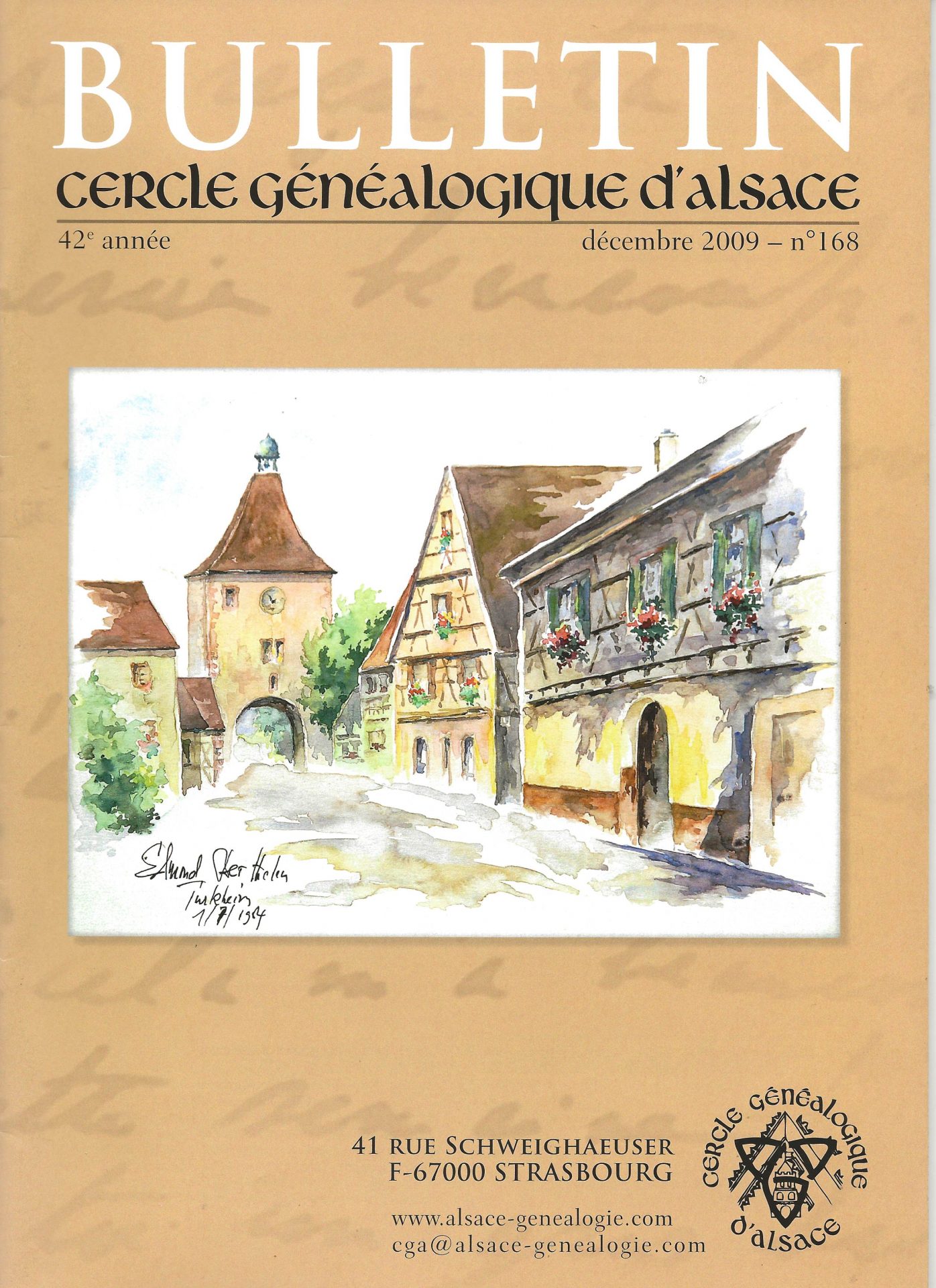 Bulletin du Cercle Généalogique d'Alsace