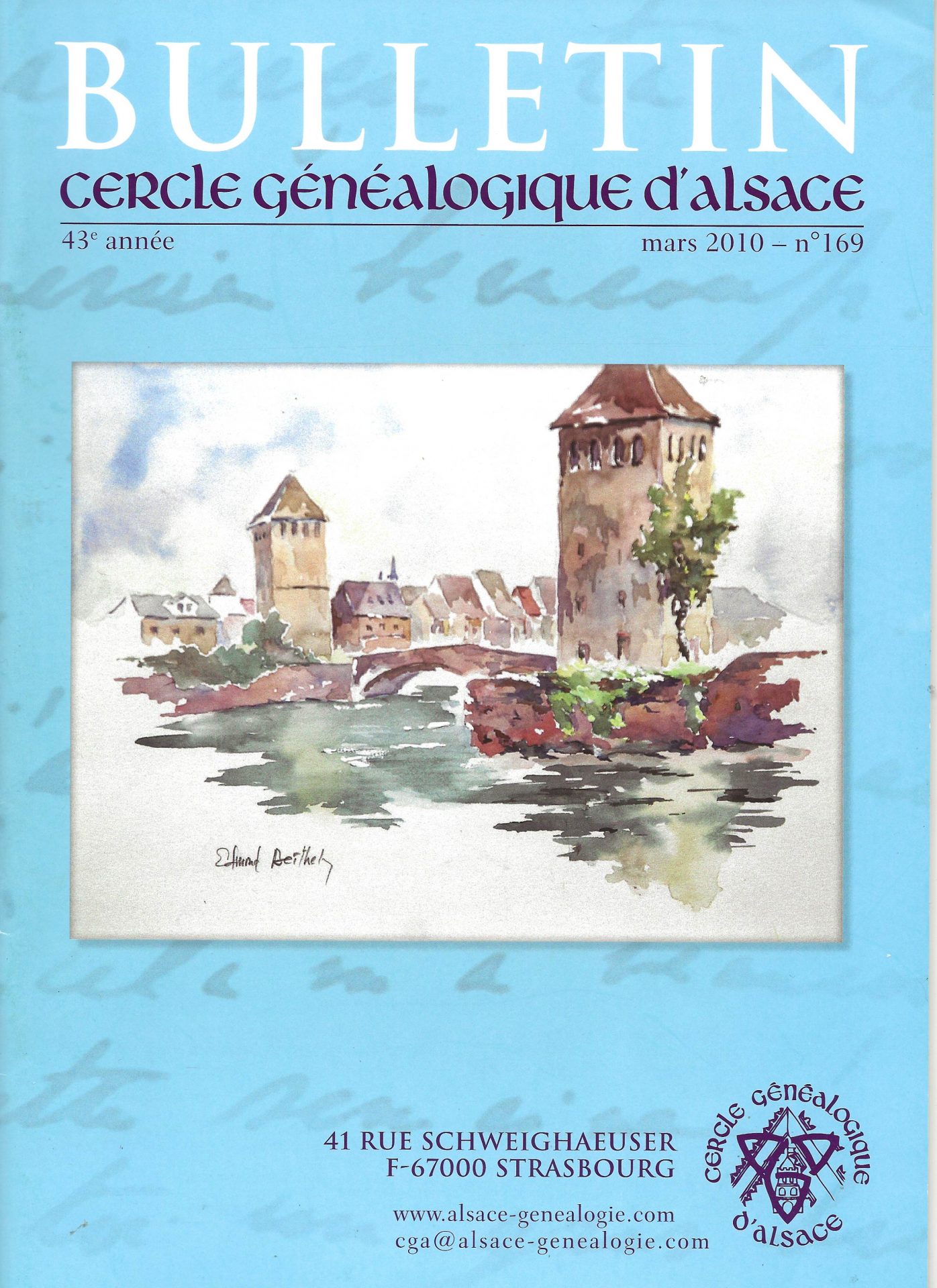 Bulletin du Cercle Généalogique d'Alsace