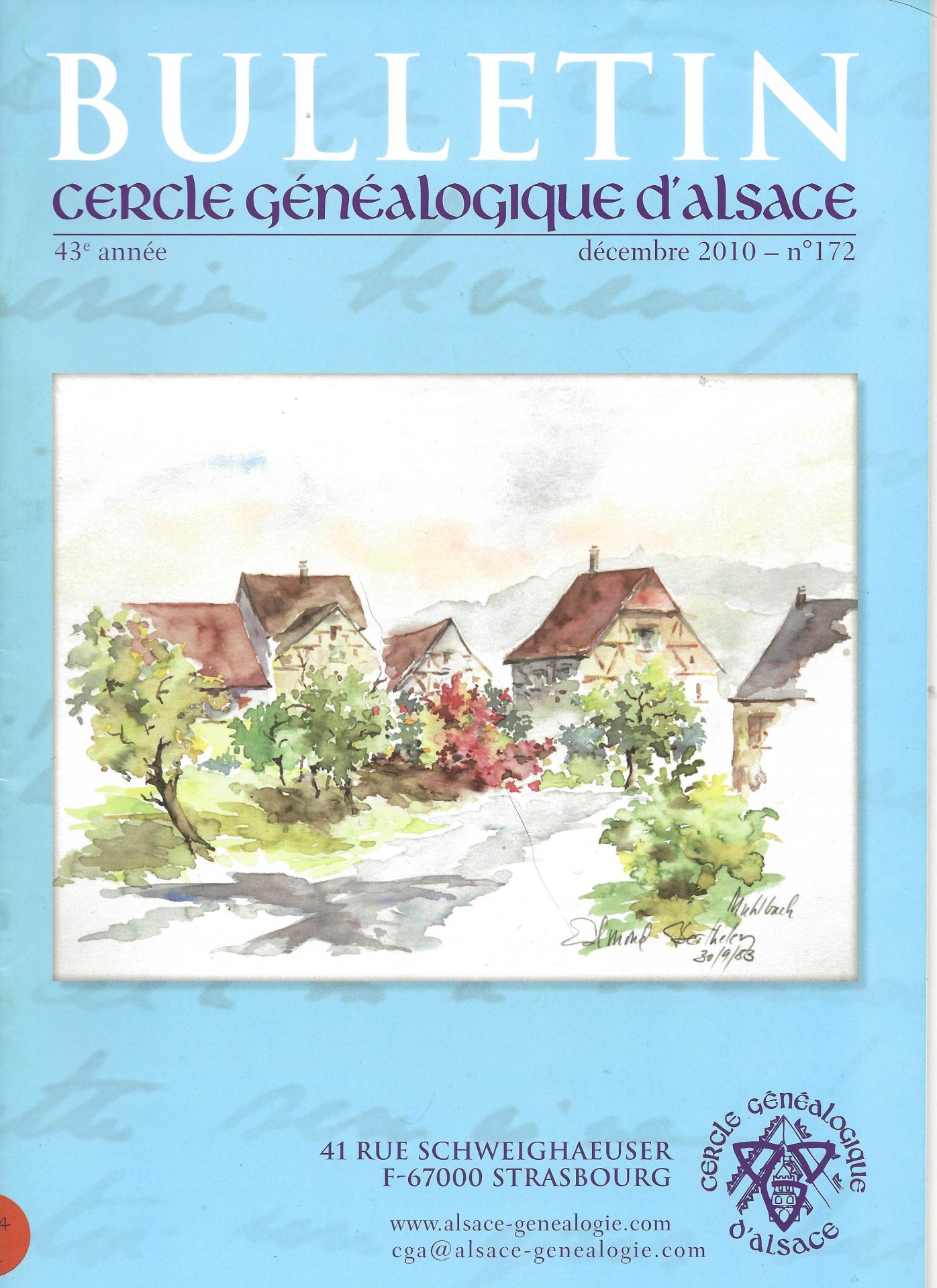 Bulletin du Cercle Généalogique d'Alsace