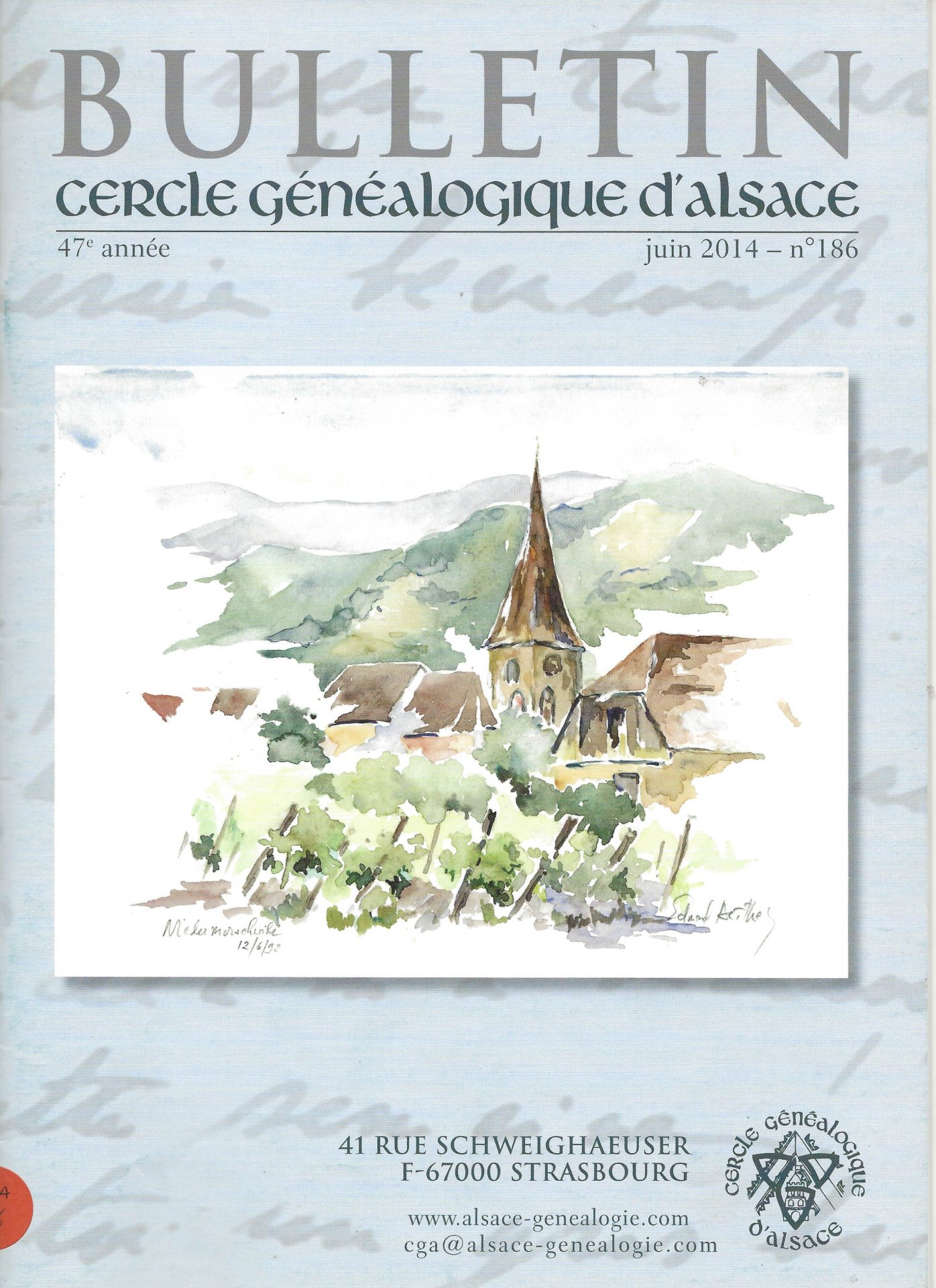 Bulletin du Cercle Généalogique d'Alsace