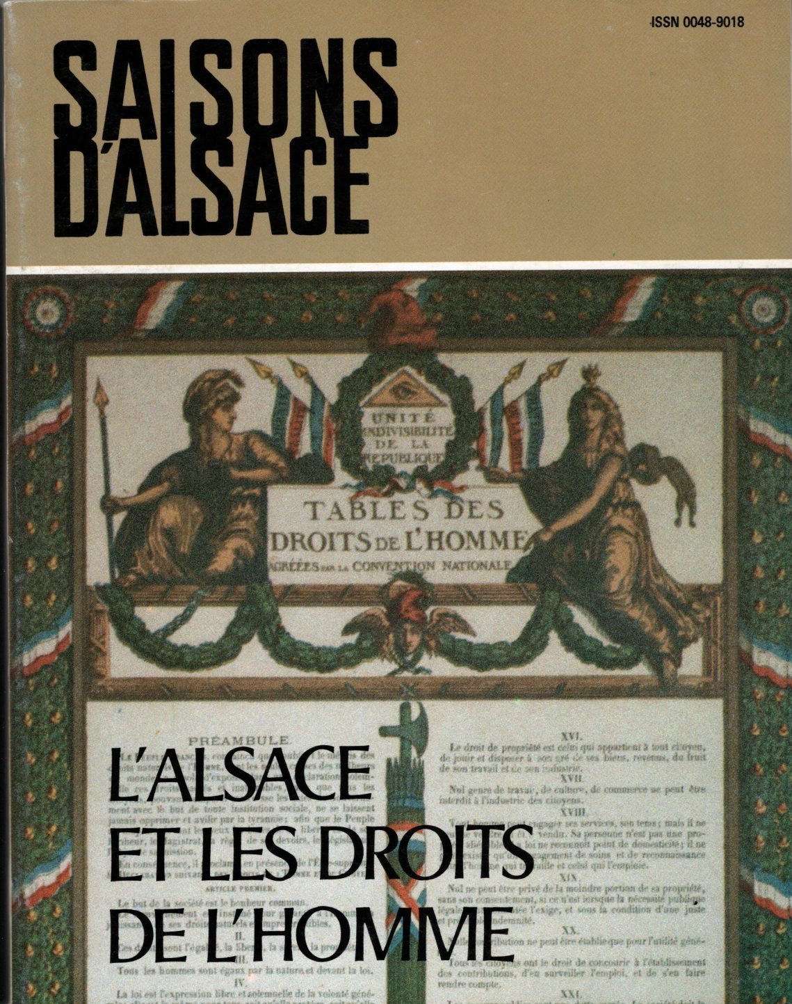 Saisons d'Alsace - L'Alsace et les Droits de l'Homme
