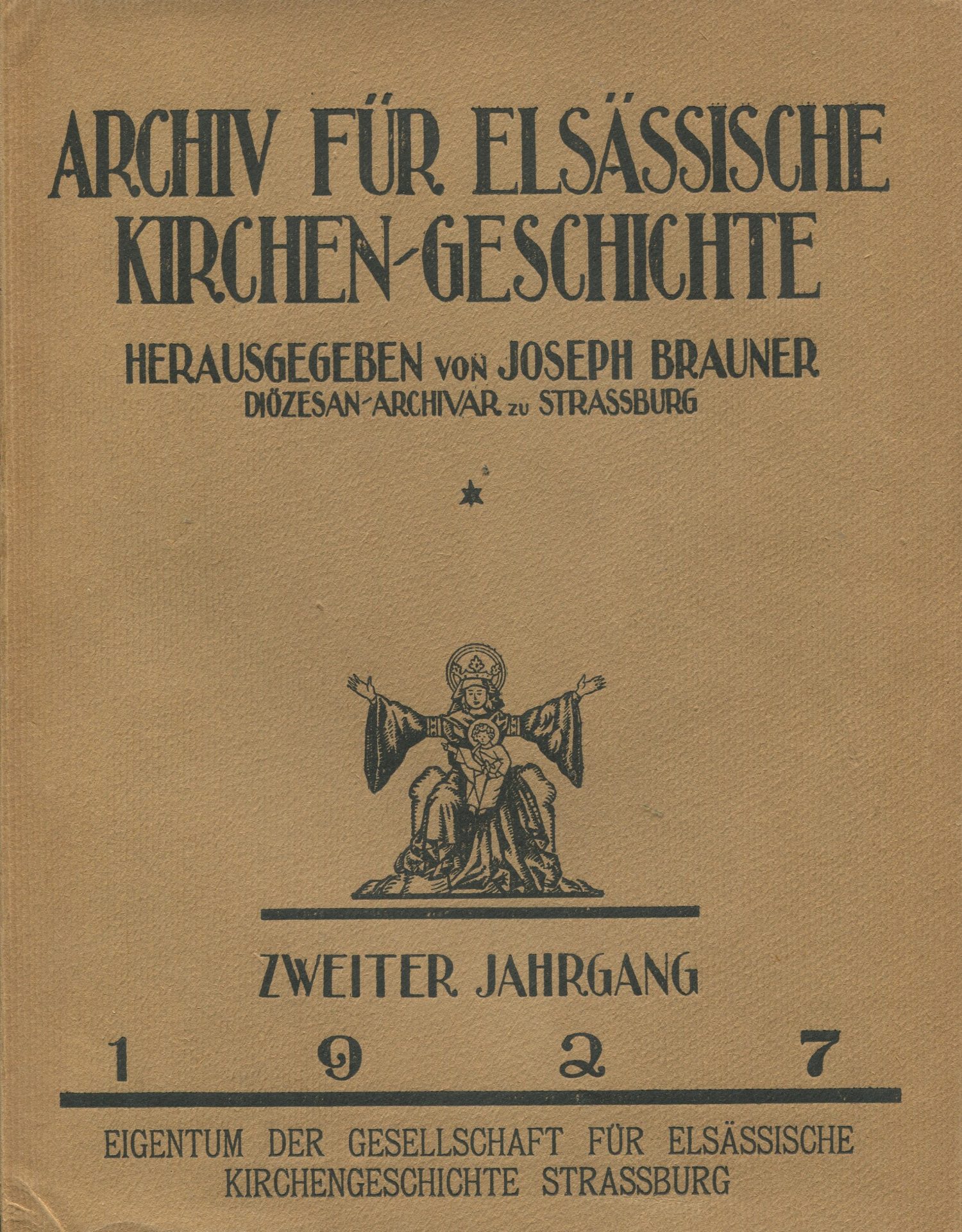 Archiv für elsässische Kirchen-Geschichte
