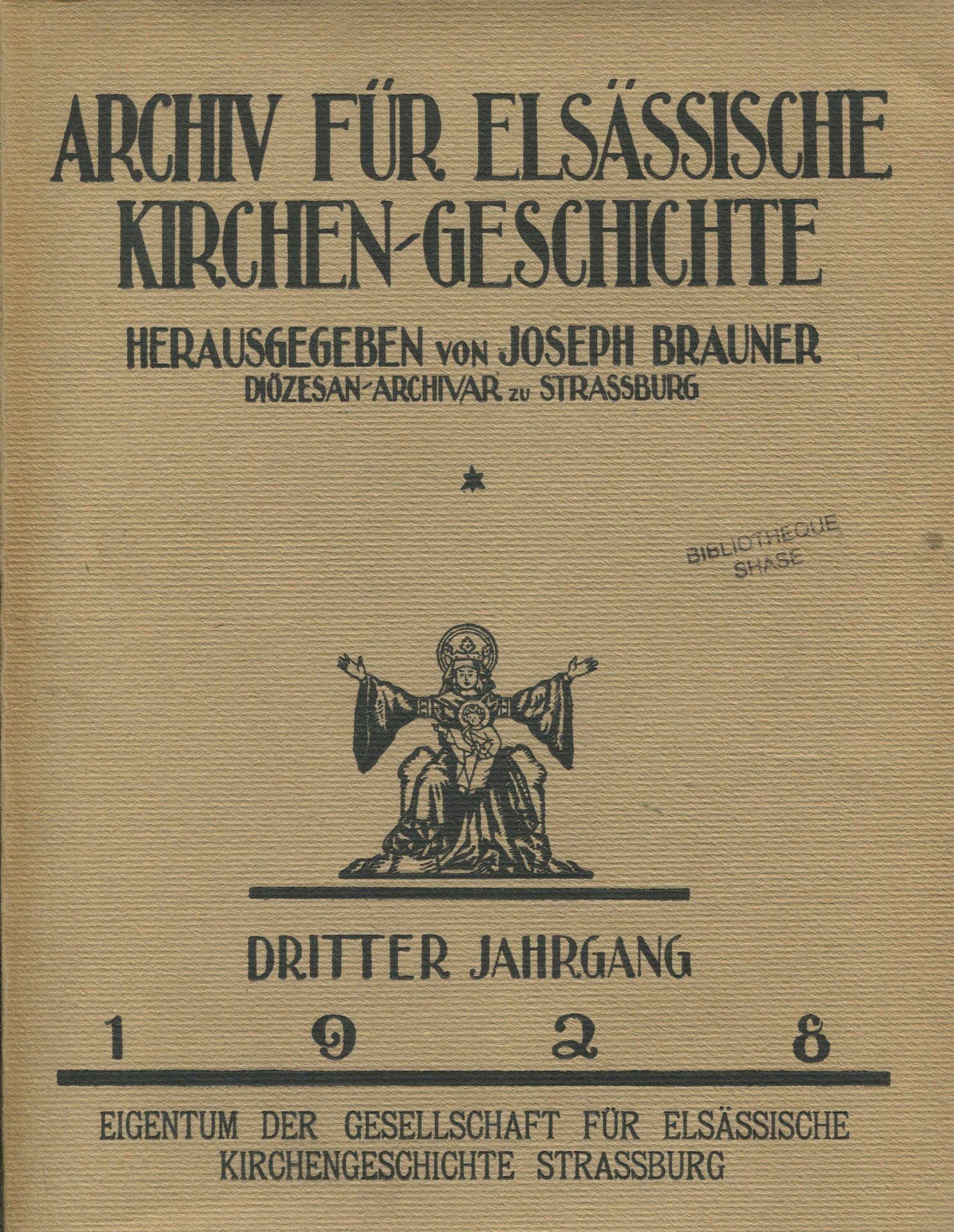 Archiv für elsässische Kirchen-Geschichte