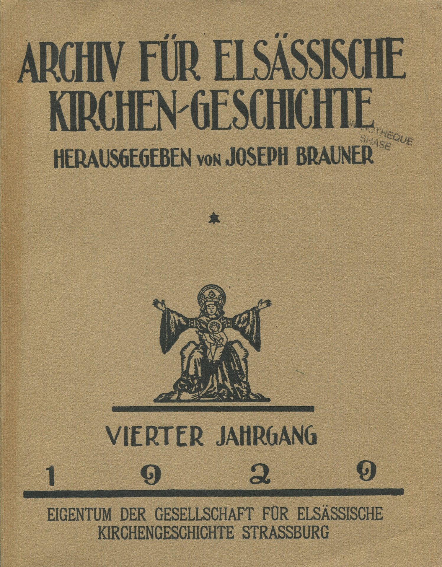 Archiv für elsässische Kirchen-Geschichte