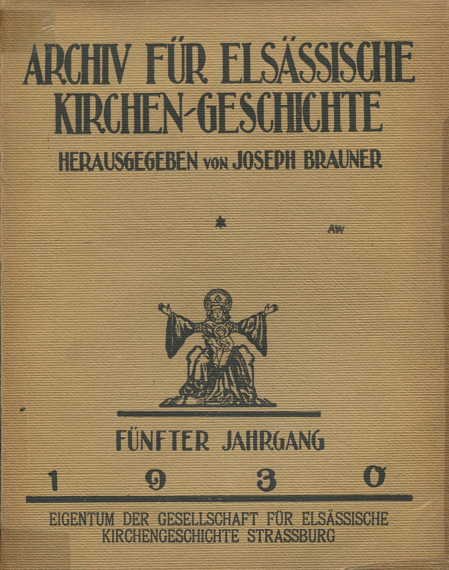 Archiv für elsässische Kirchen-Geschichte