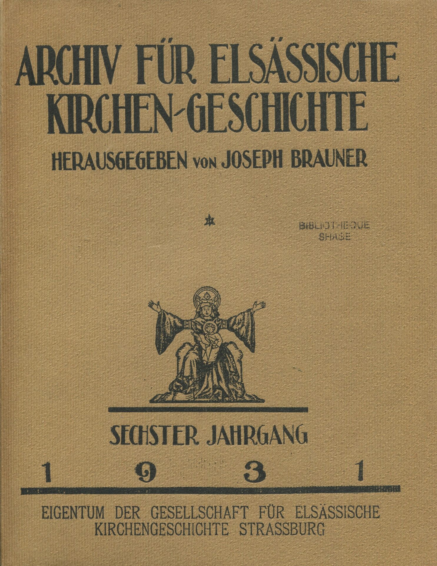 Archiv für elsässische Kirchen-Geschichte