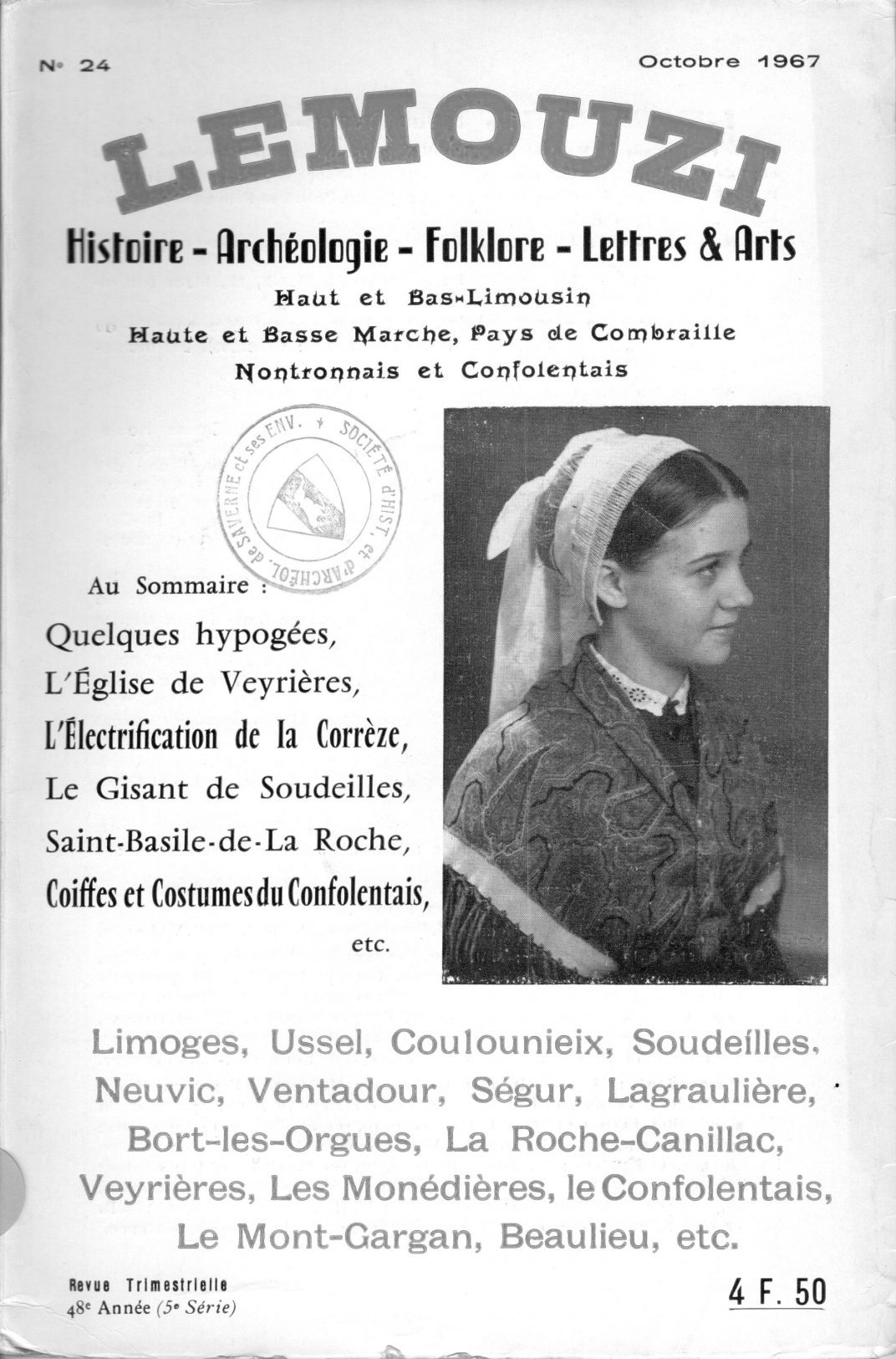 Lemouzi - L'électrification de la Corrèze - Coiffes et costumes du Confolentais