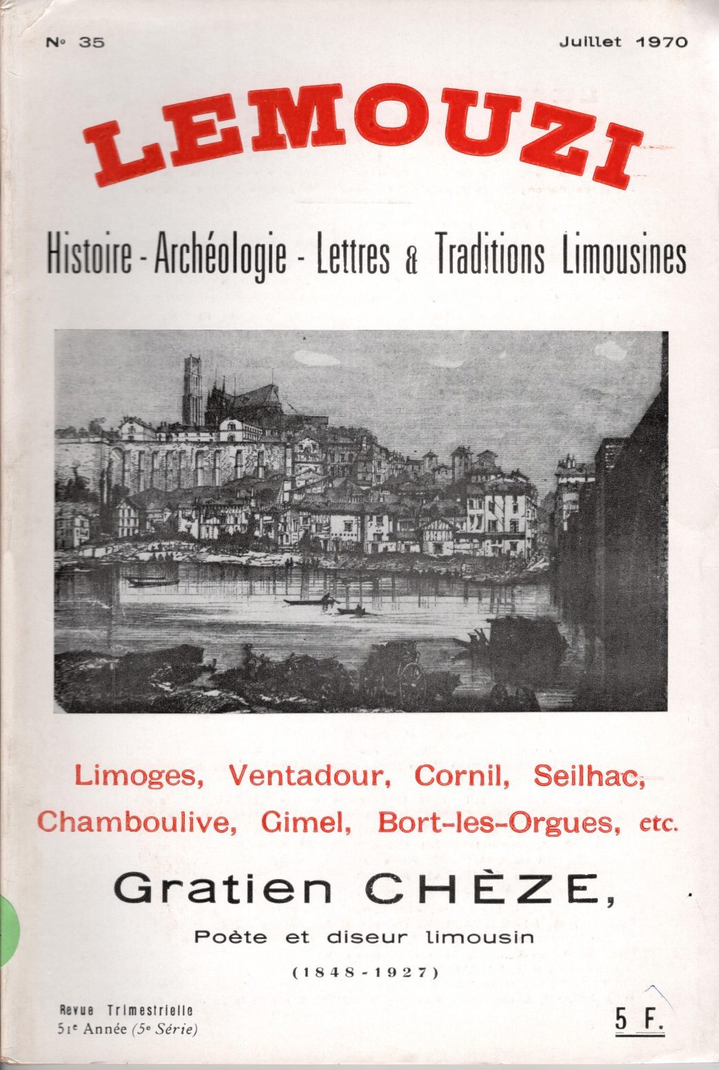 Lemouzi - Gratien Chèze, poète et diseur limousin (1848-1927)