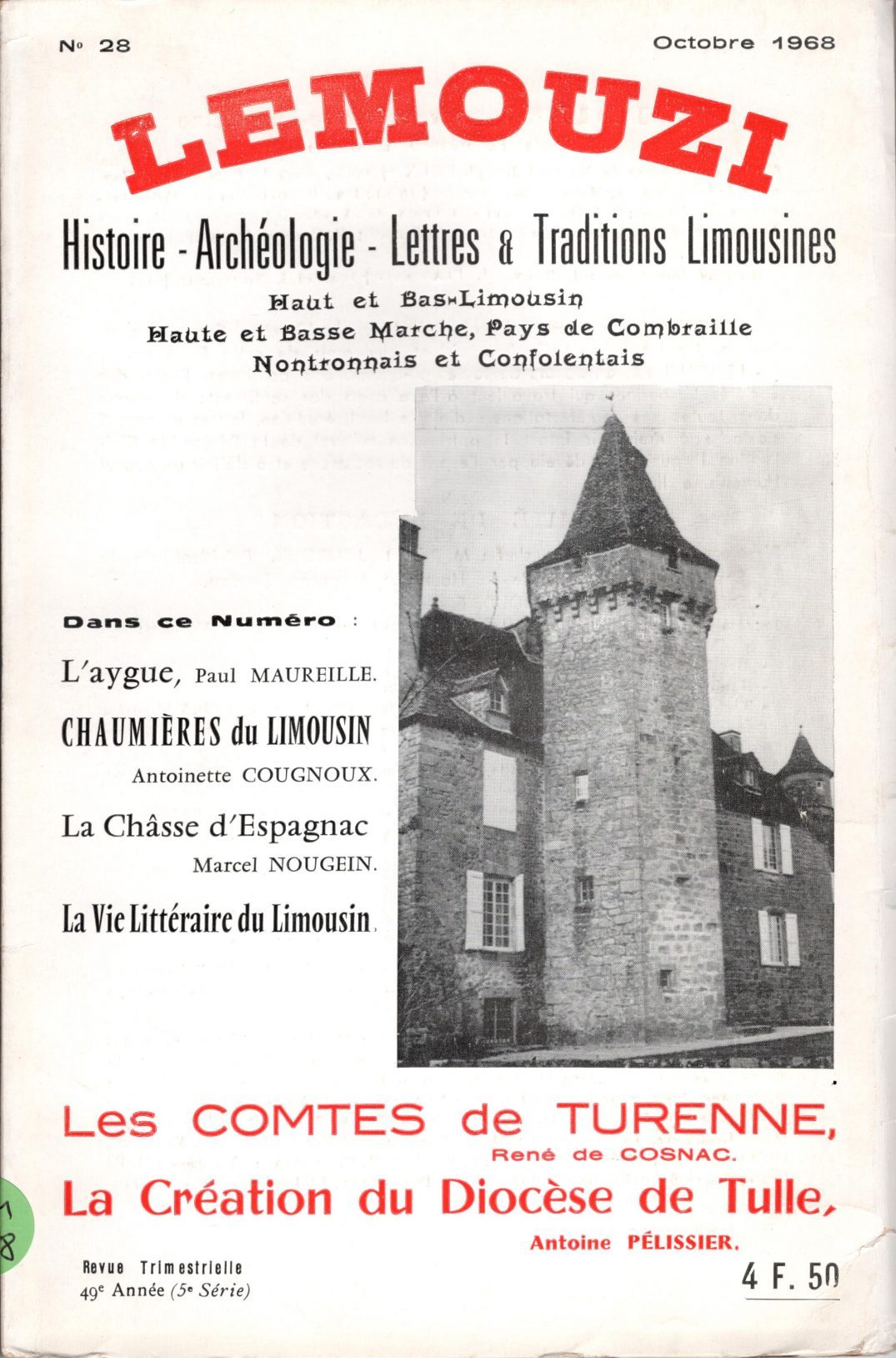 Lemouzi - Les comtes de Turenne - La création du diocèse de Tulle