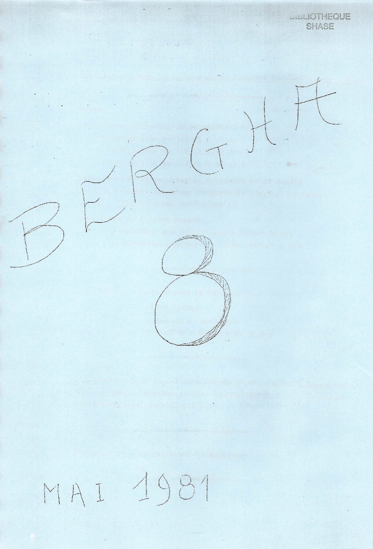 Bergha - Bulletin d'études et de recherches généalogiques en Haute-Alsace