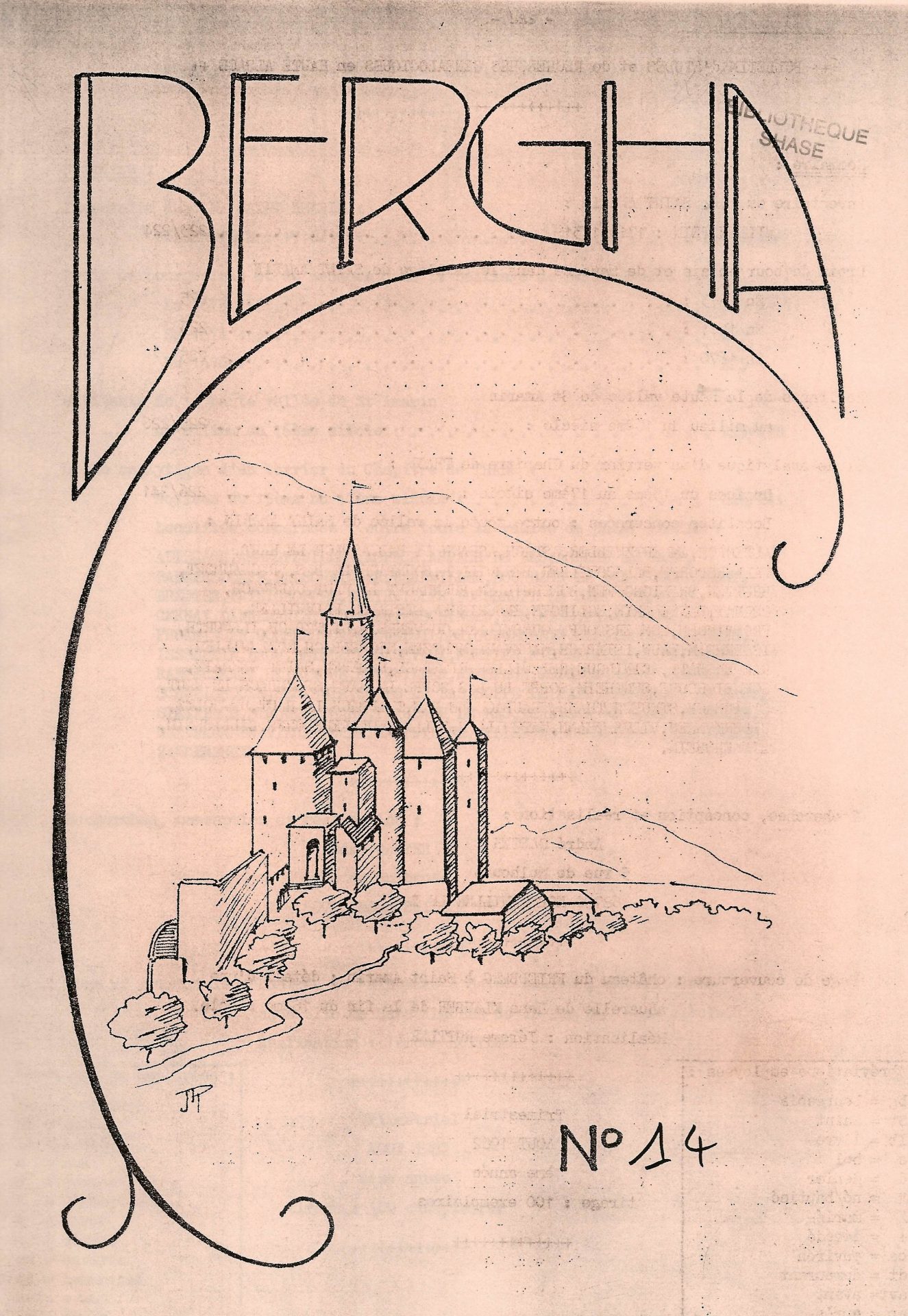 Bergha - Bulletin d'études et de recherches généalogiques en Haute-Alsace