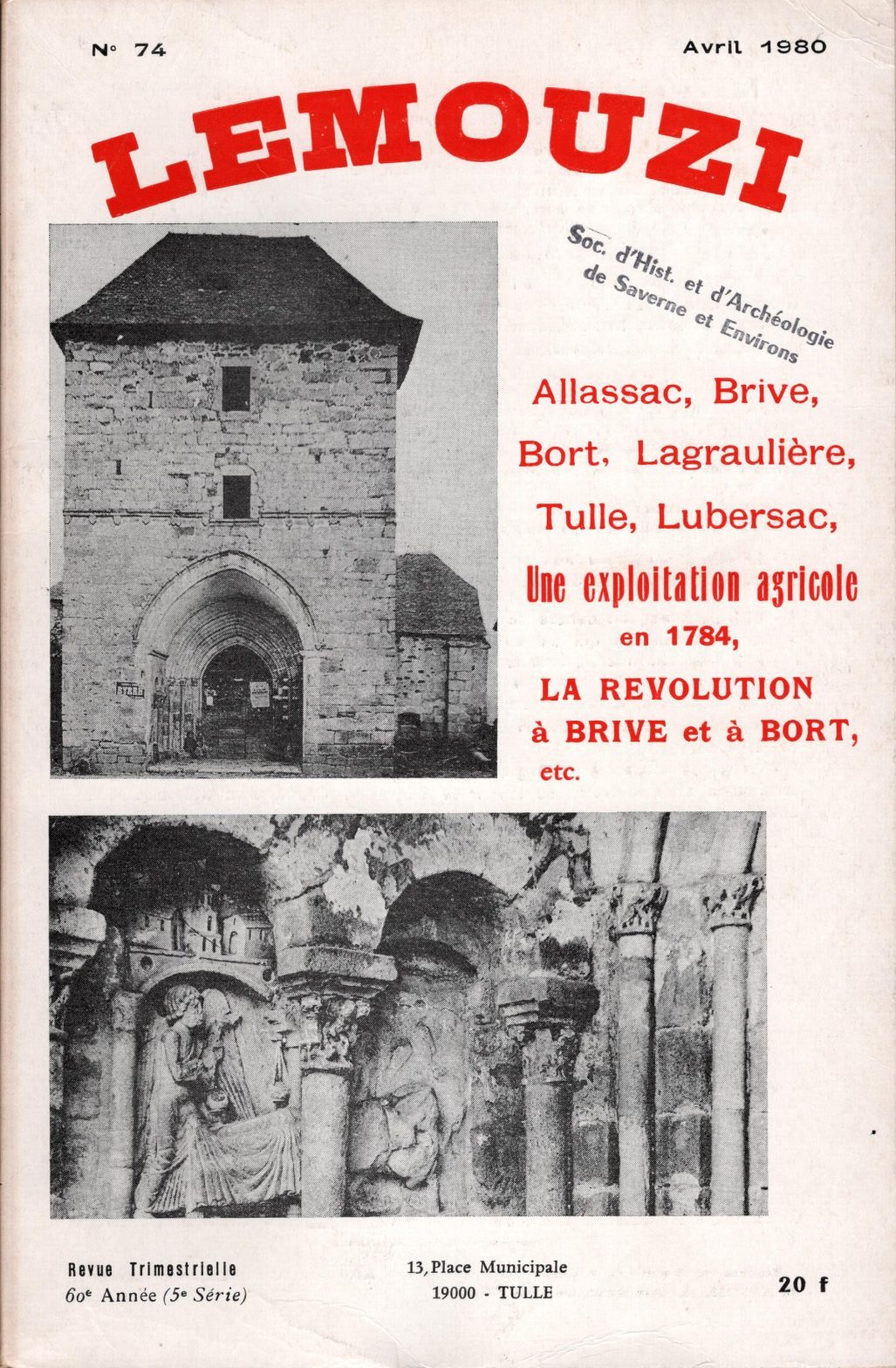 Lemouzi - Une exploitation familiale en 1784 - La Révolution à Brive et à Bort