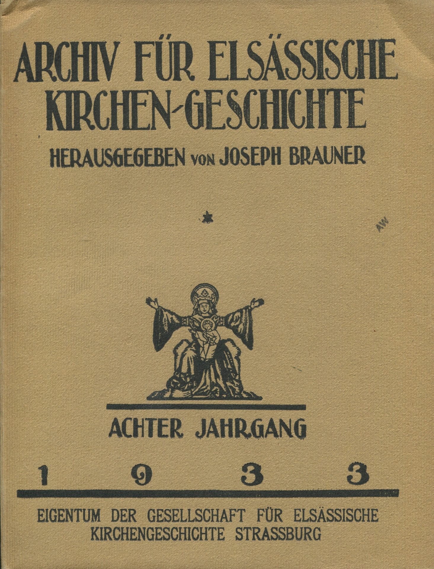 Archiv für elsässische Kirchen-Geschichte