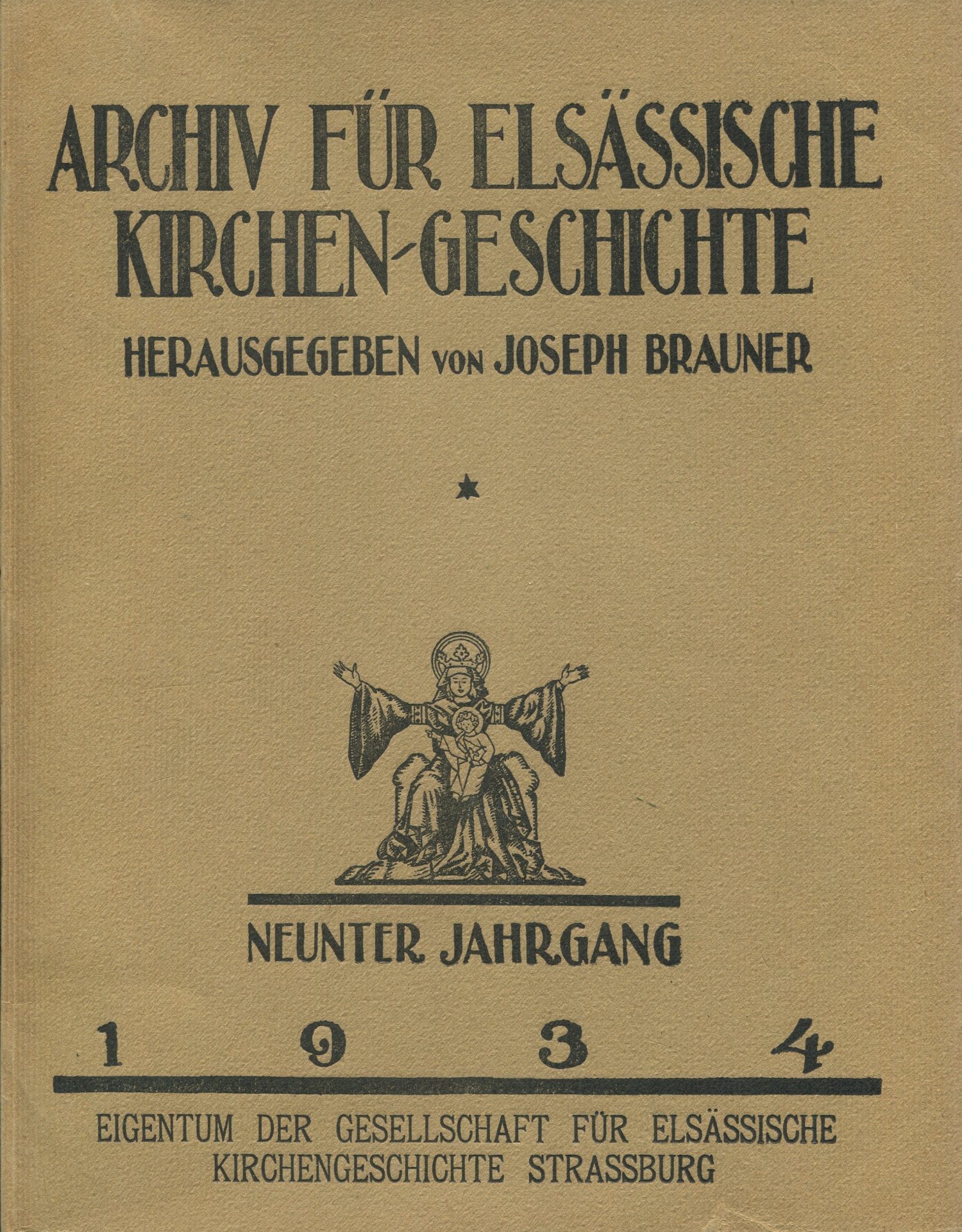 Archiv für elsässische Kirchen-Geschichte