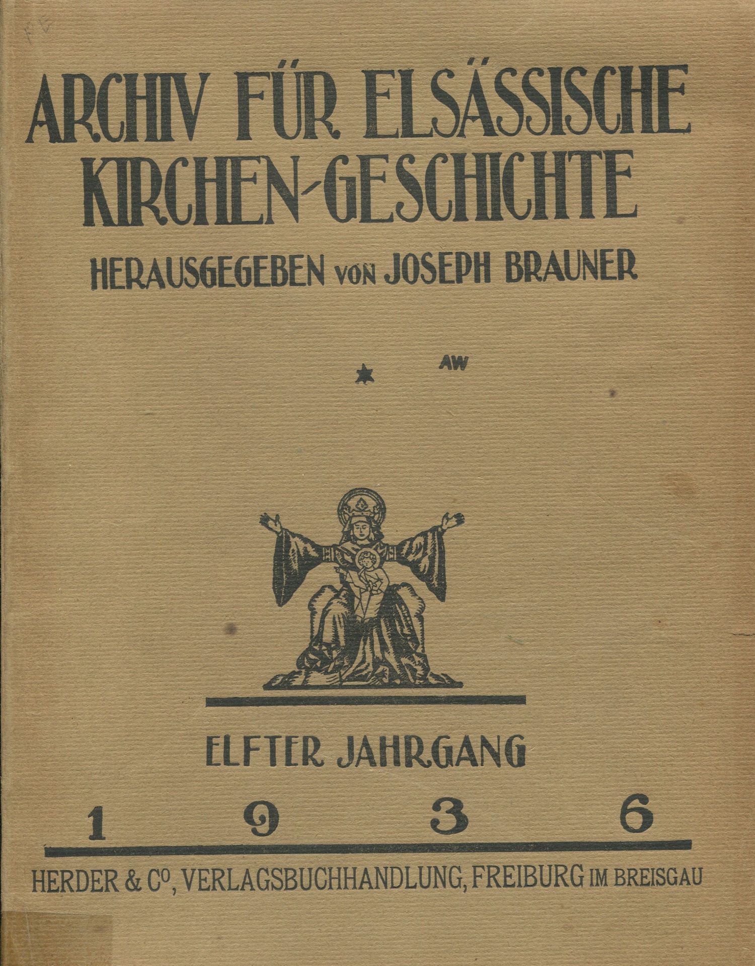 Archiv für elsässische Kirchen-Geschichte