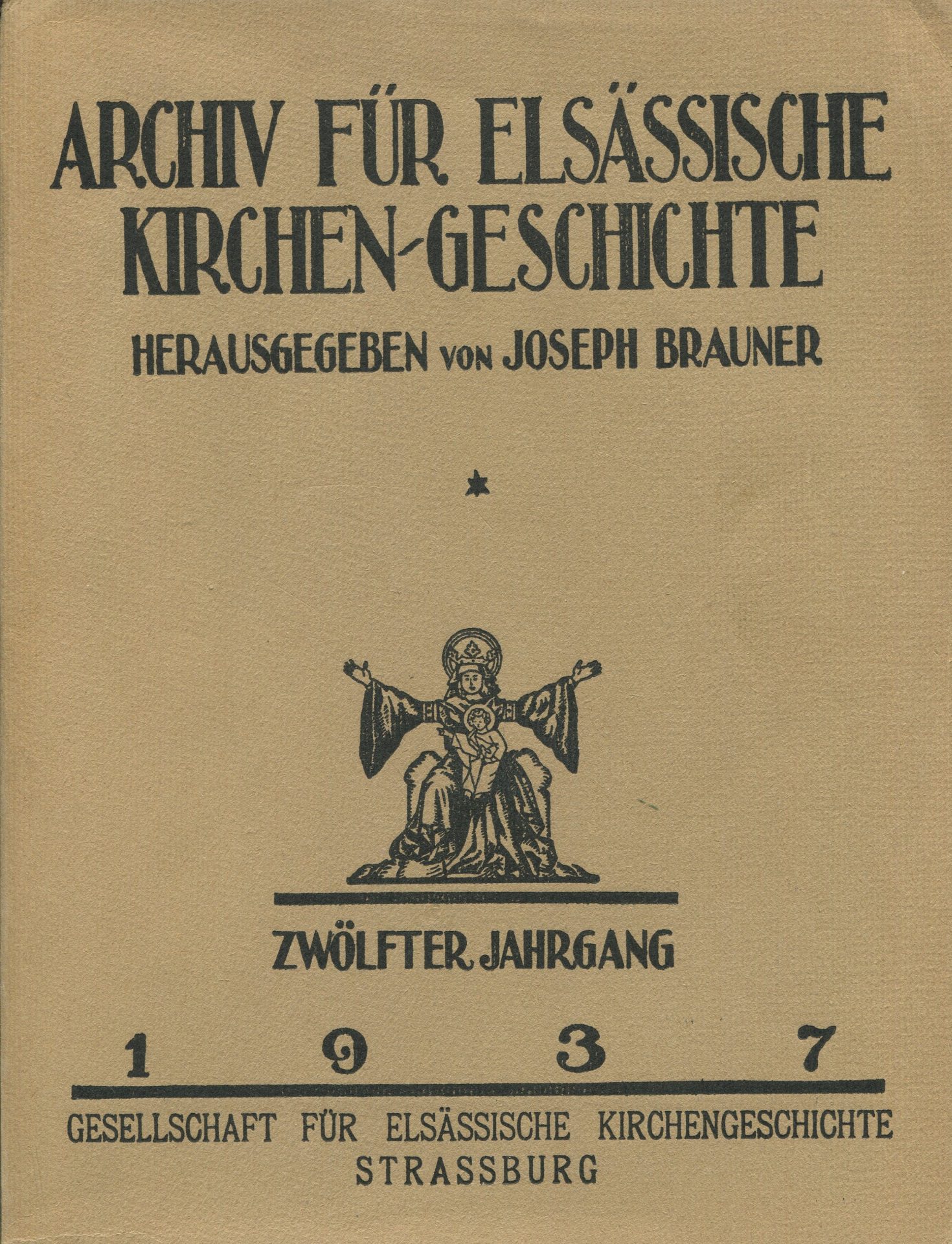Archiv für elsässische Kirchen-Geschichte