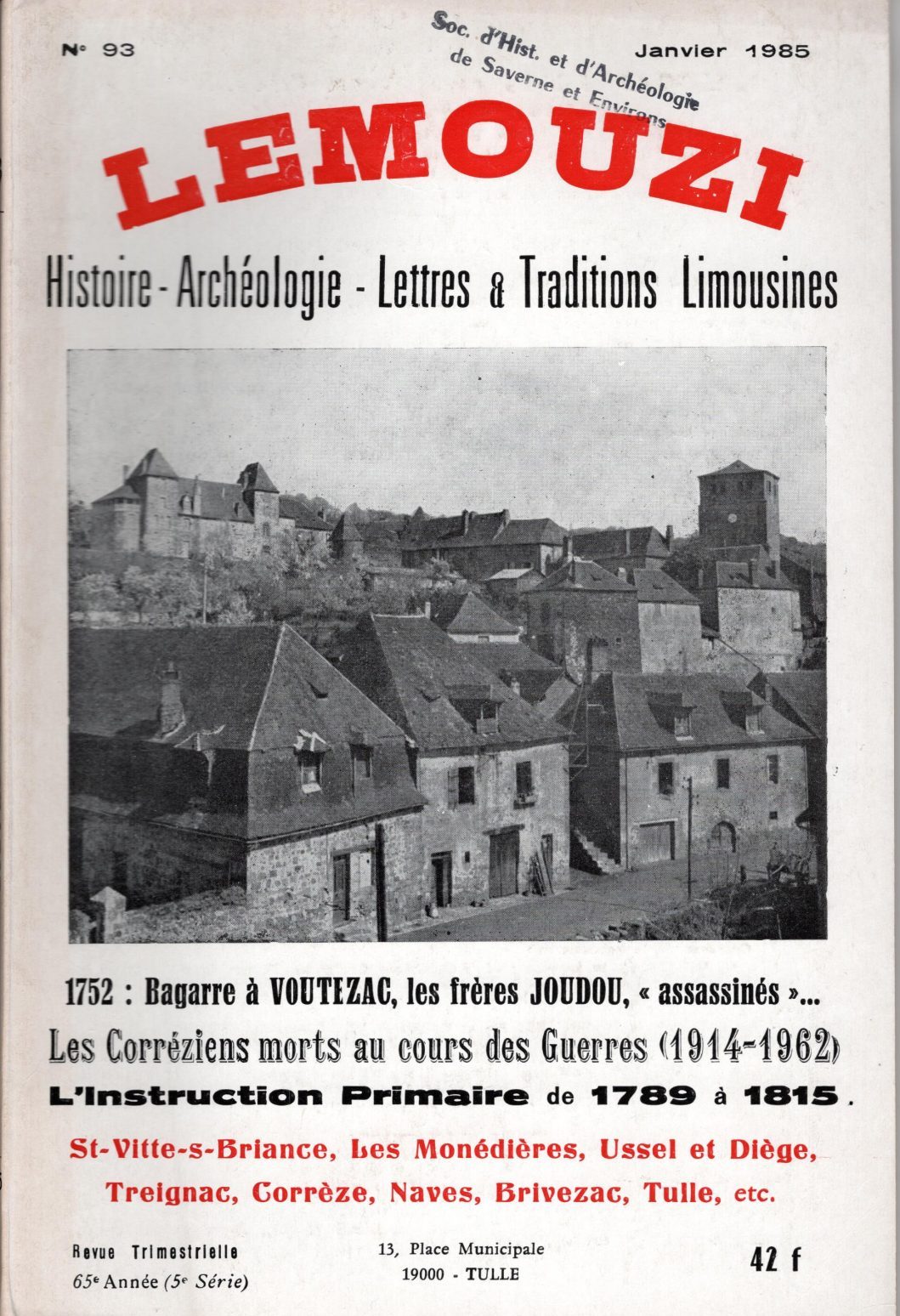 Lemouzi - L'instruction primaire de 1789 à 1815