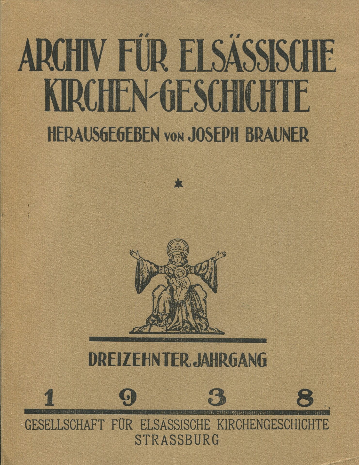 Archiv für elsässische Kirchen-Geschichte