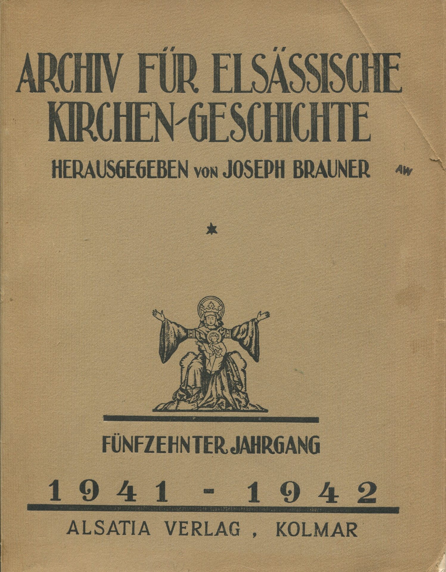 Archiv für elsässische Kirchen-Geschichte