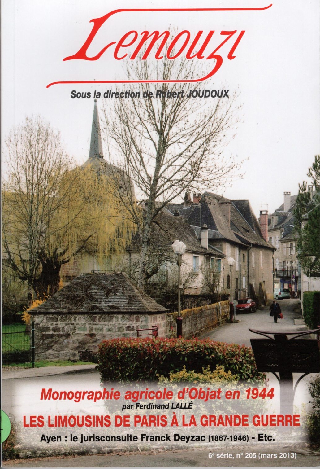 Lemouzi - Monographie agricole d'Objat en 1944 - Les Limousins de Paris à la Grande Guerre