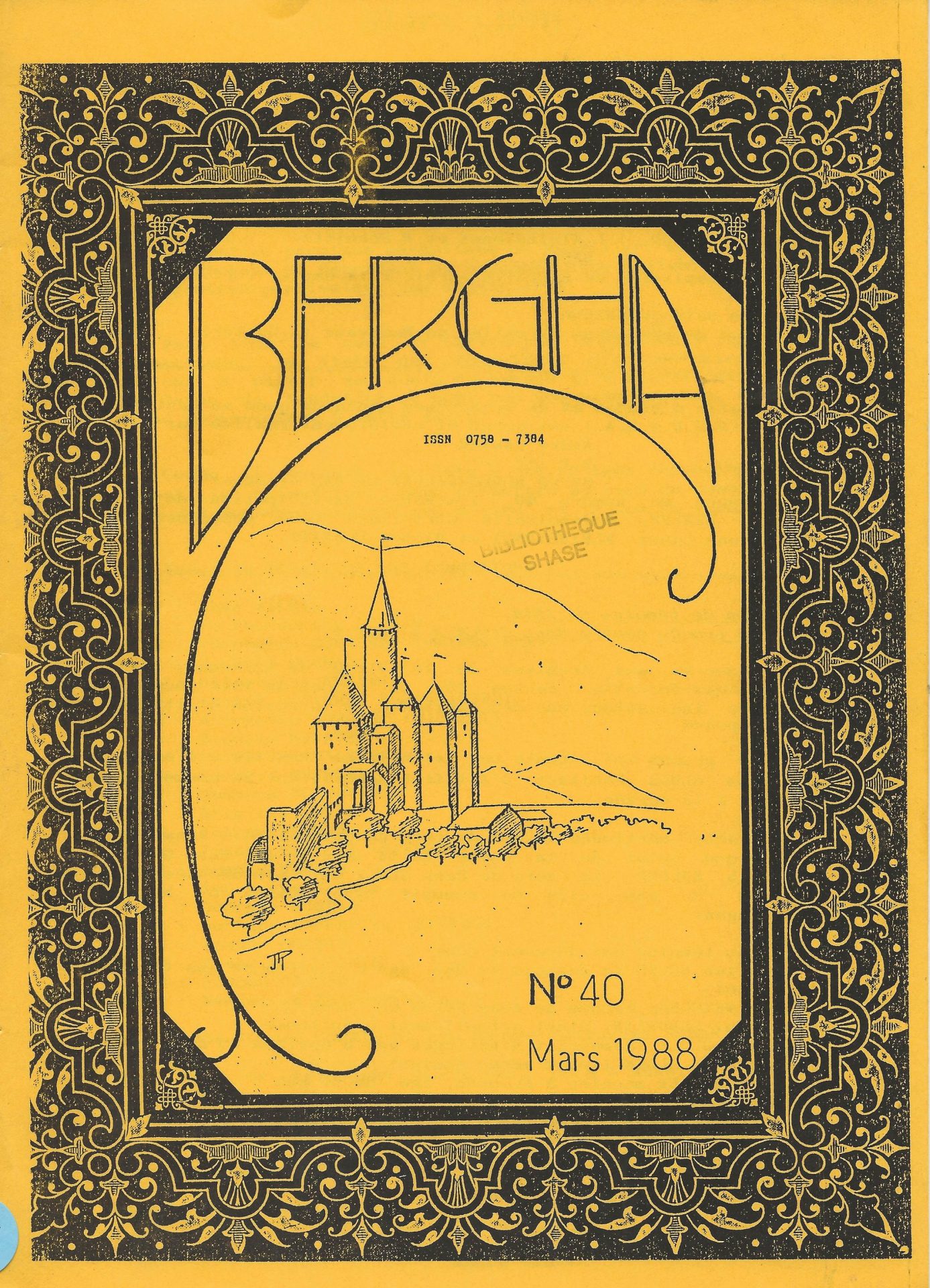 Bergha - Bulletin d'études et de recherches généalogiques en Haute-Alsace